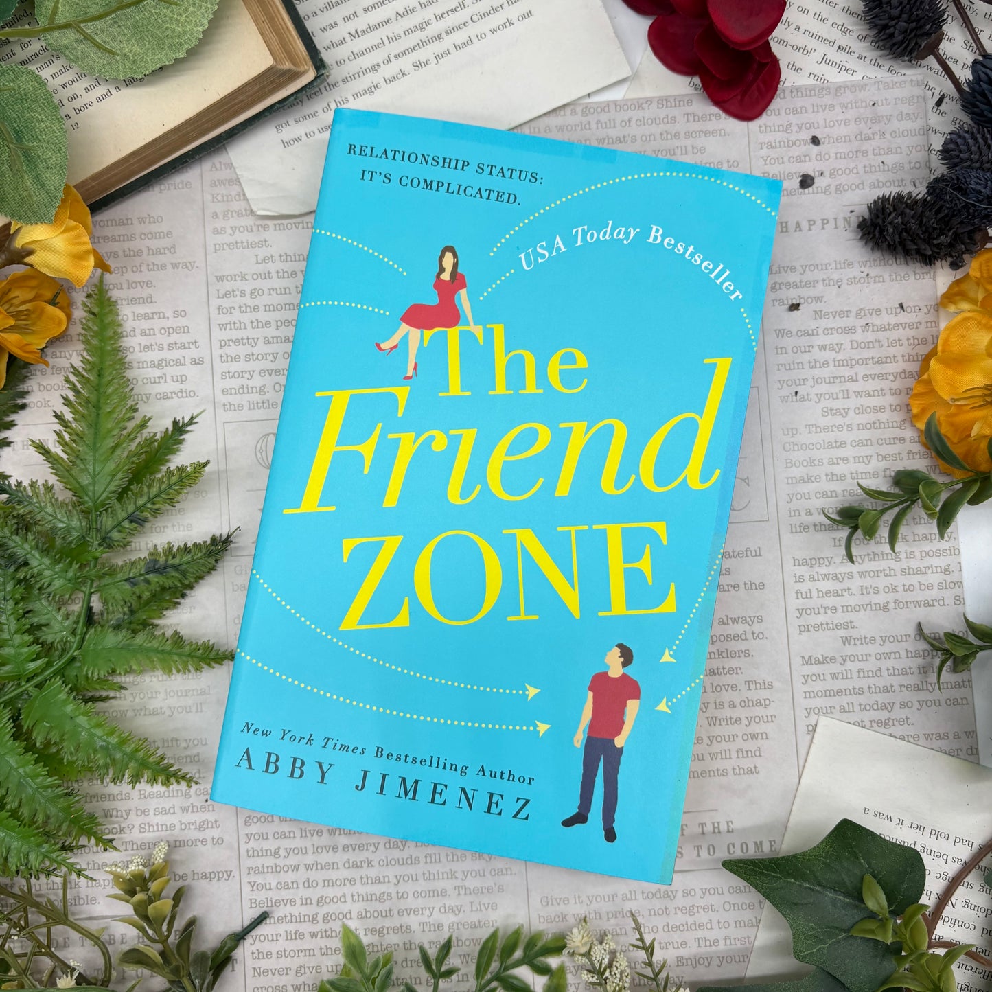 cover view of The Friend Zone paperback showing custom sprayed edges special edition