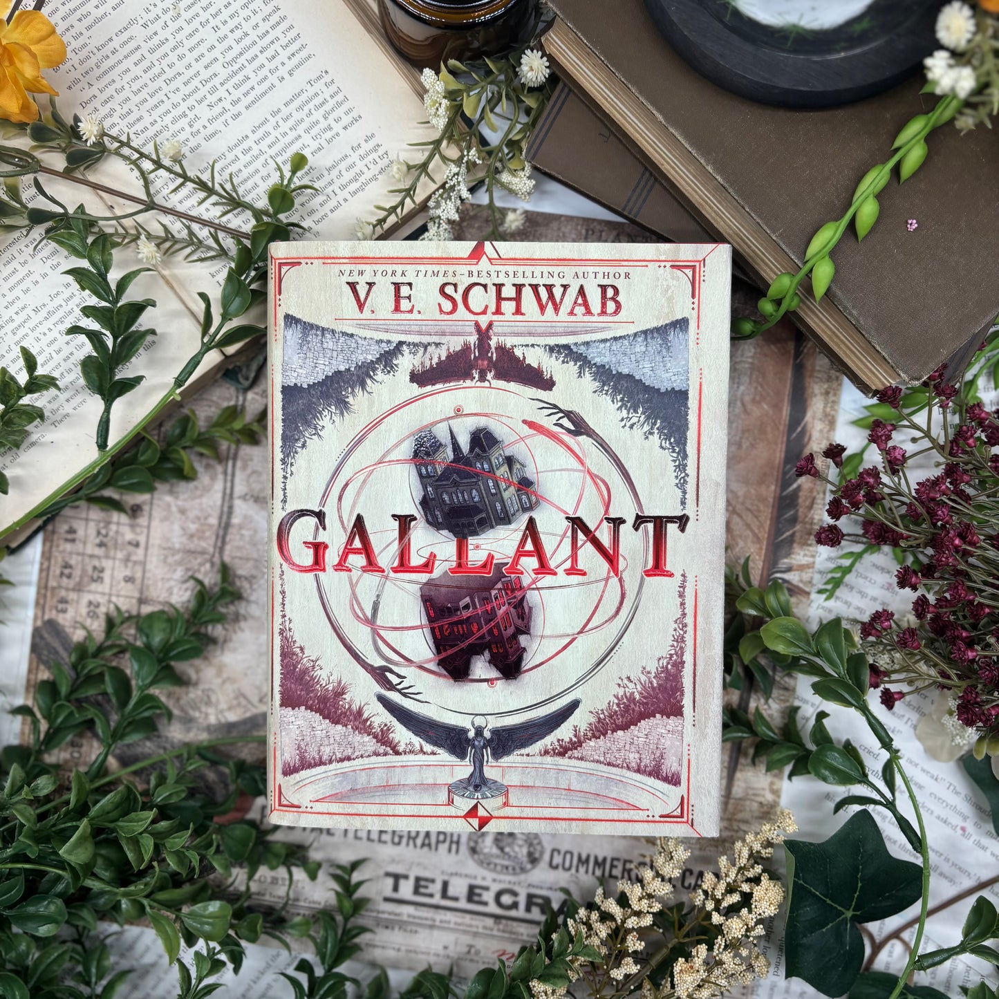 Special edition of Gallant by V.E. Schwab with custom printed book edges