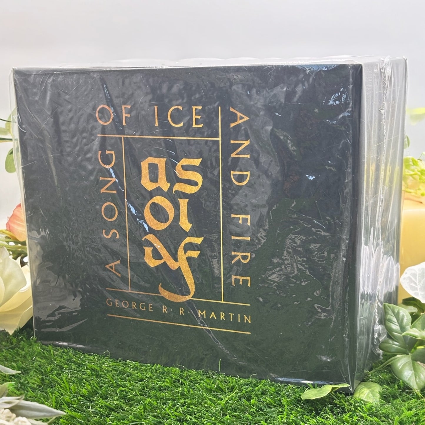 Special edition paperback box set of A Song of Ice and Fire by George R.R. Martin with custom edges