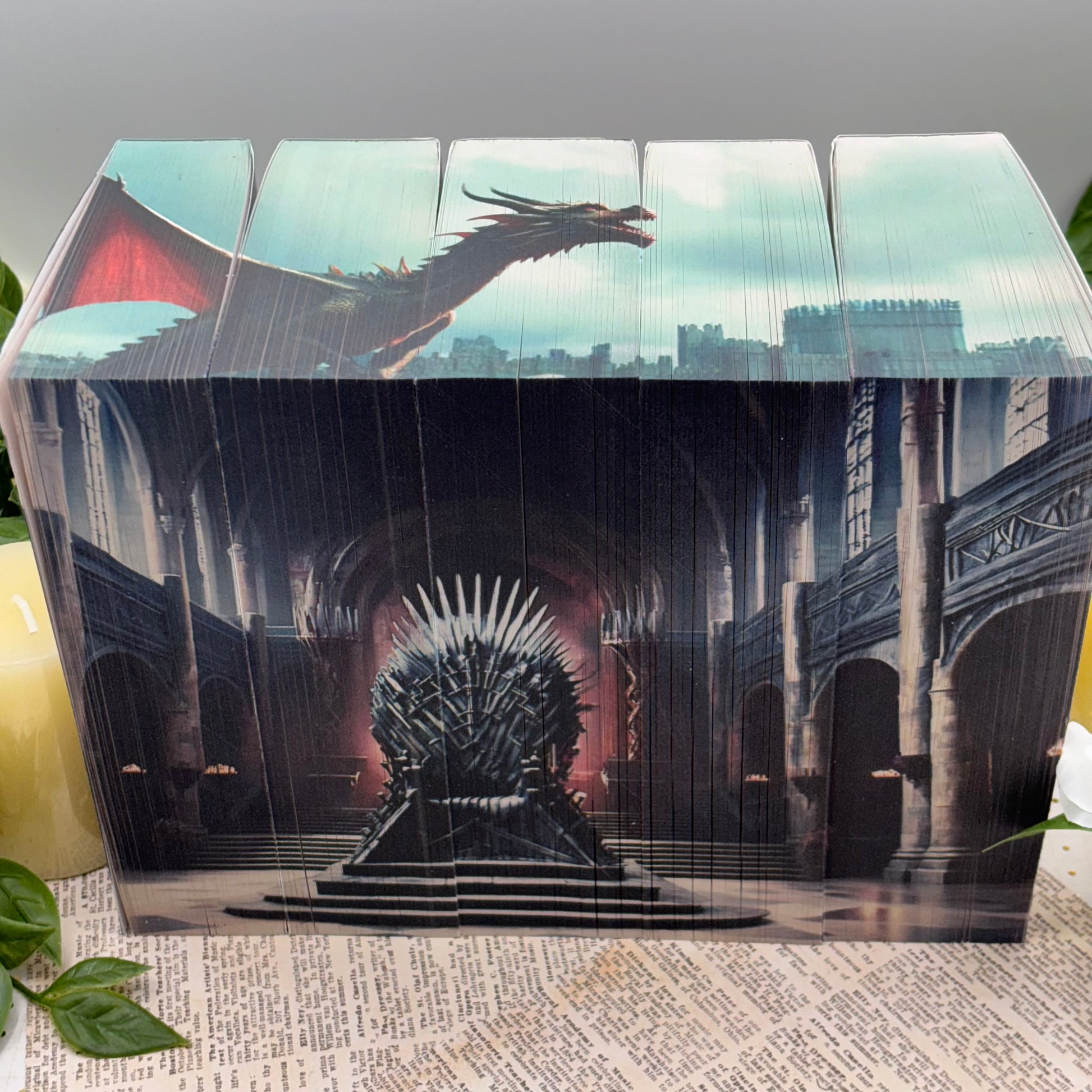 Special edition paperback box set of A Song of Ice and Fire by George R.R. Martin with custom edges