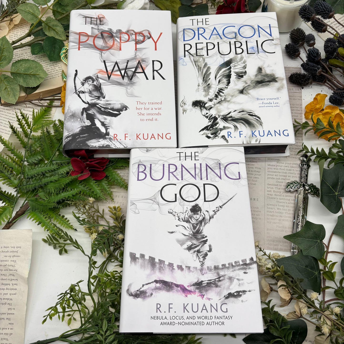 Fantasy special edition set of The Poppy War with unique edge design