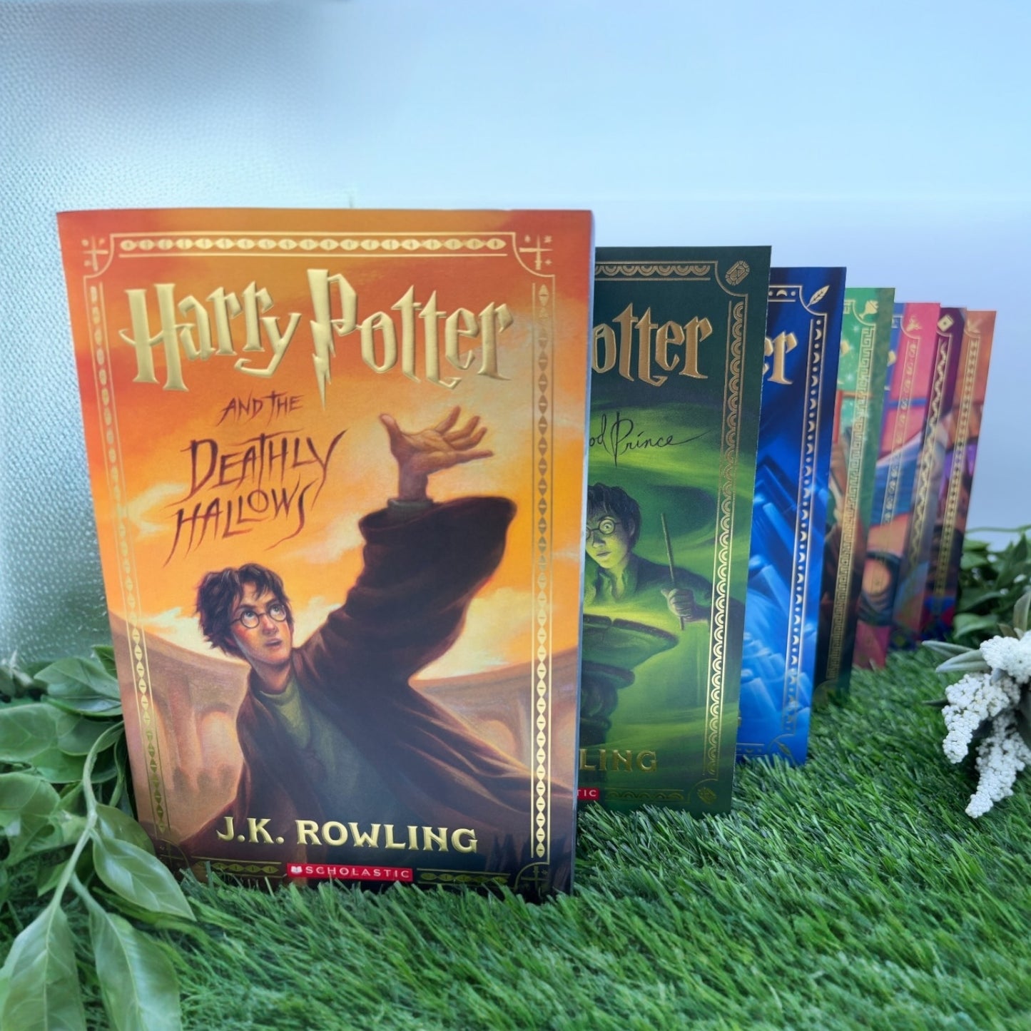 J.K. Rowling collector’s edition book set with custom printed edges
