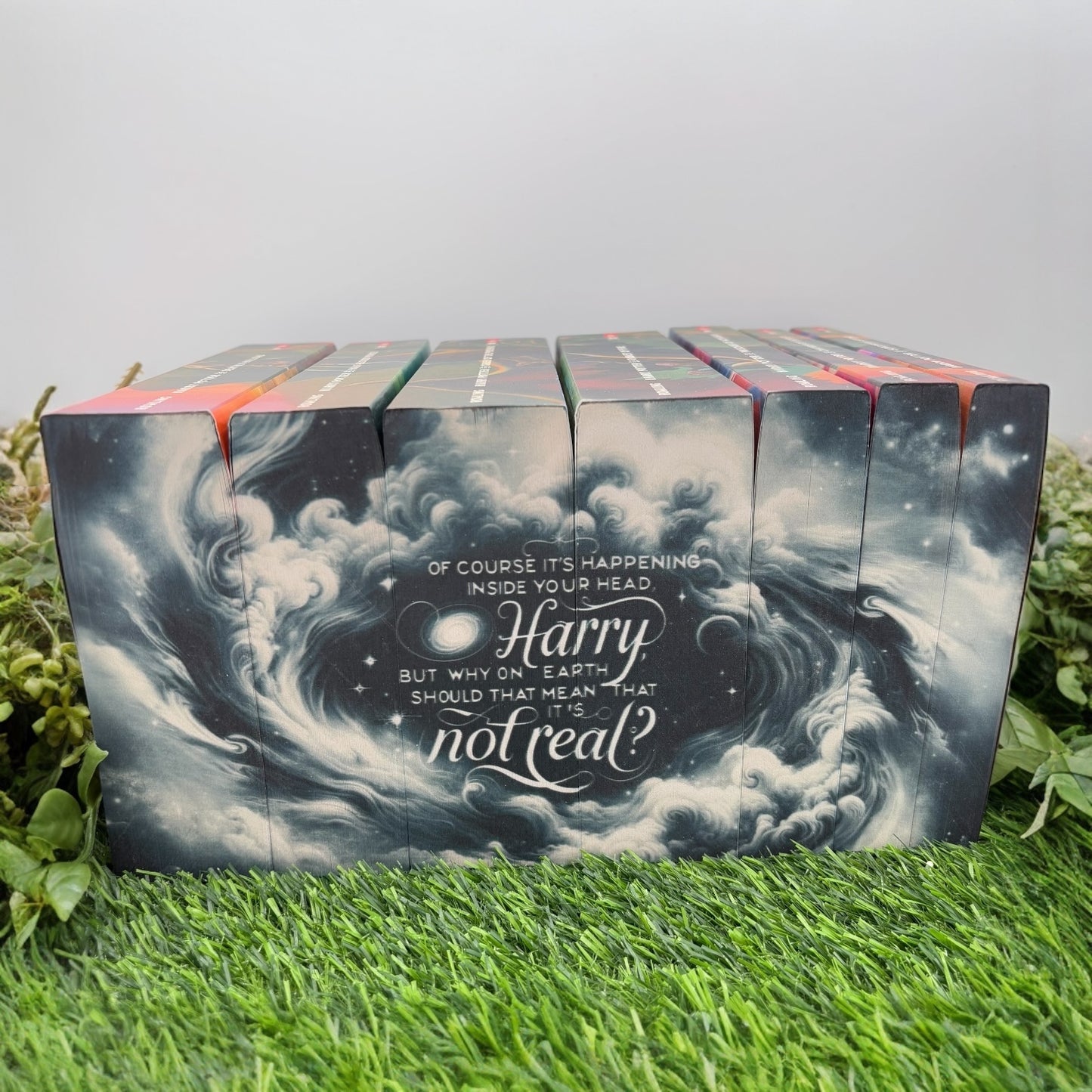 Harry Potter special edition paperback box set with Hogwarts Castle stenciled edges