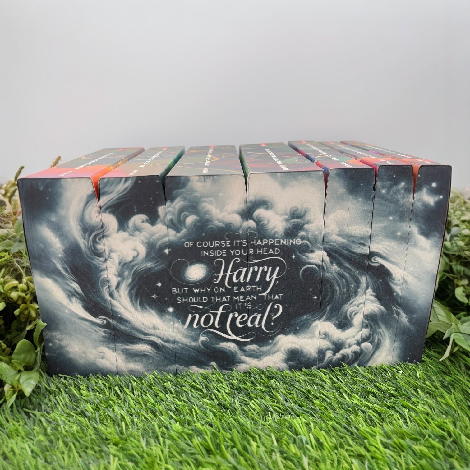 Harry Potter special edition paperback box set with Hogwarts Castle stenciled edges