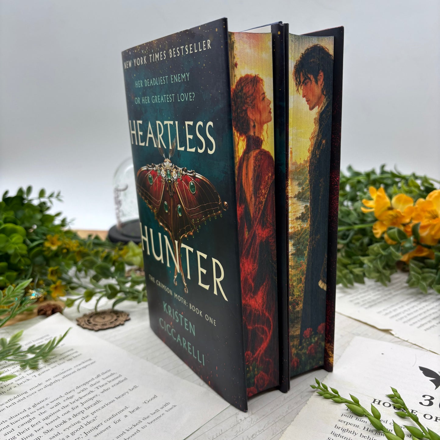 Heartless Hunter Duology by Kristen Ciccarelli special edition hardcover set with custom designed edges