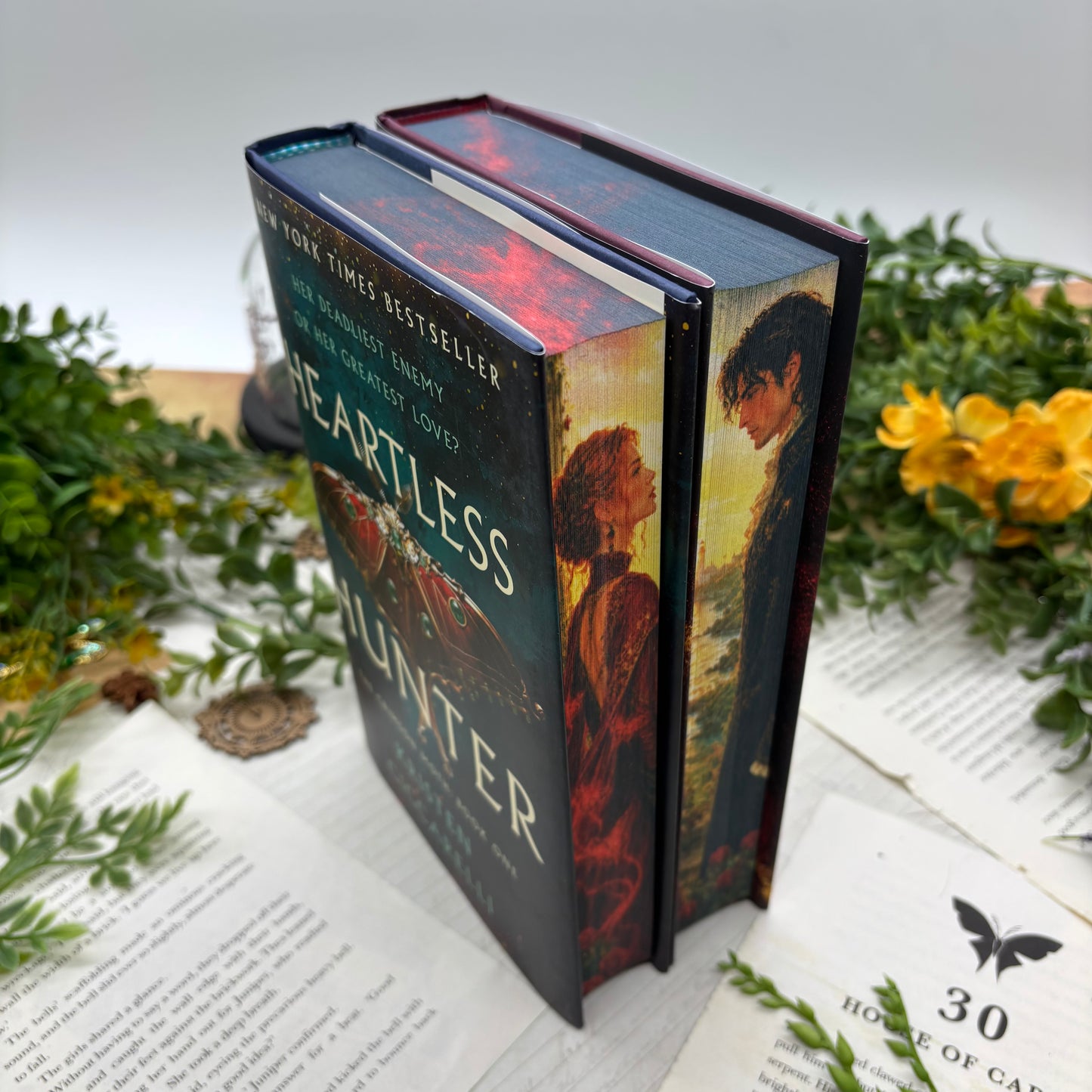 Heartless Hunter Duology by Kristen Ciccarelli special edition hardcover set with custom designed edges