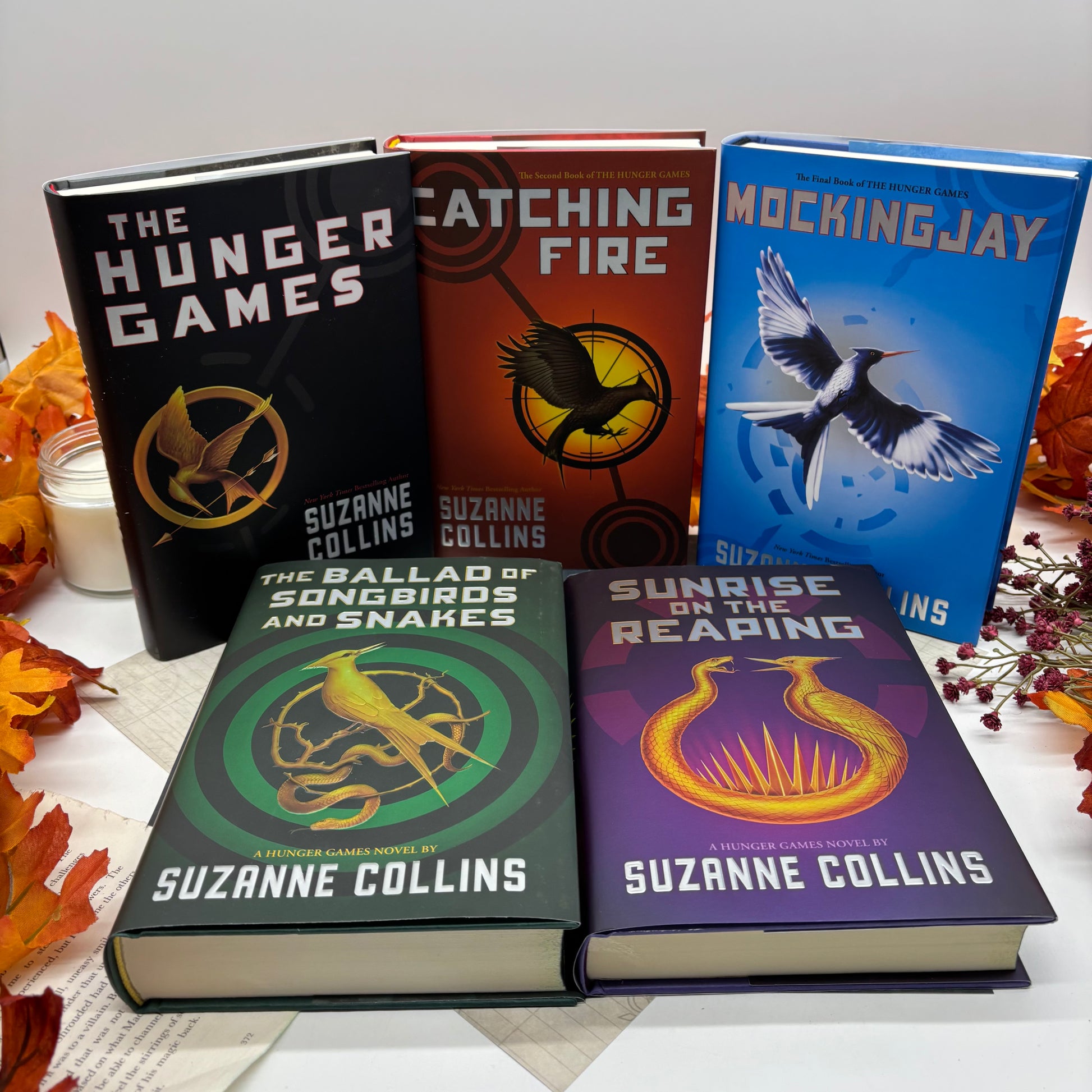 The Hunger Games by Suzanne Collins special edition hardcover with custom designed edges covers