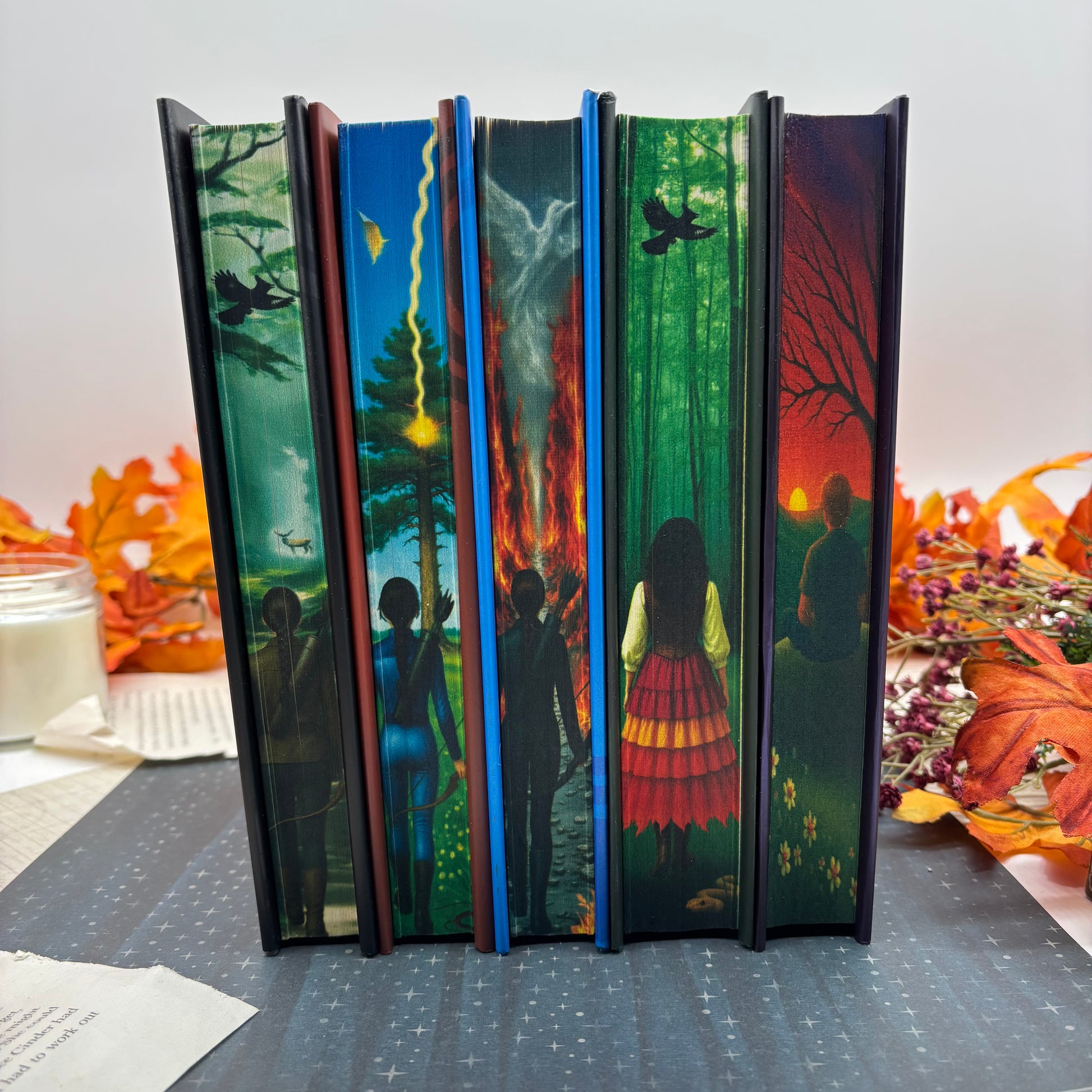 The Hunger Games by Suzanne Collins special edition hardcover with custom designed edges middles