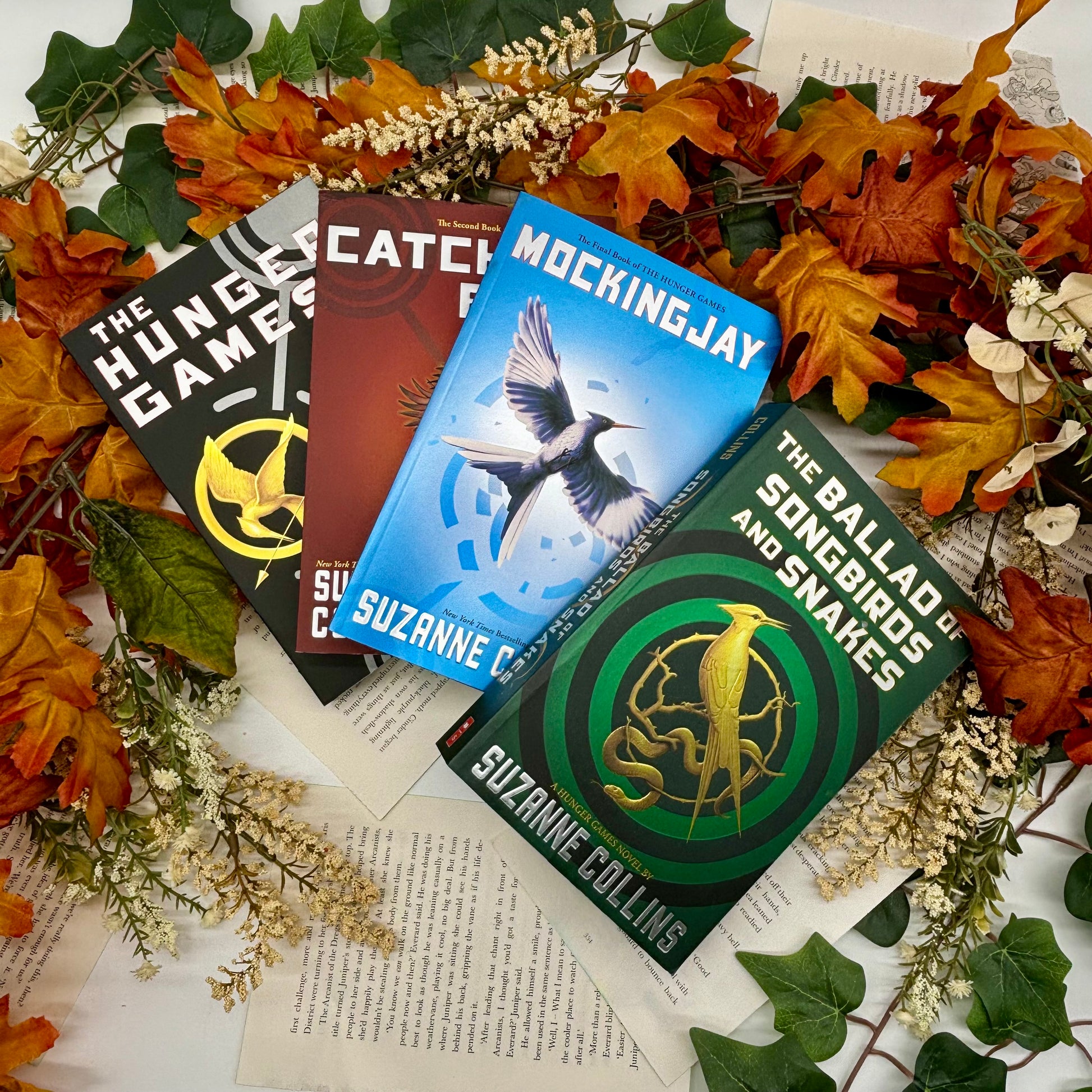 The Hunger Games by Suzanne Collins special edition paperback with custom designed edges cover view