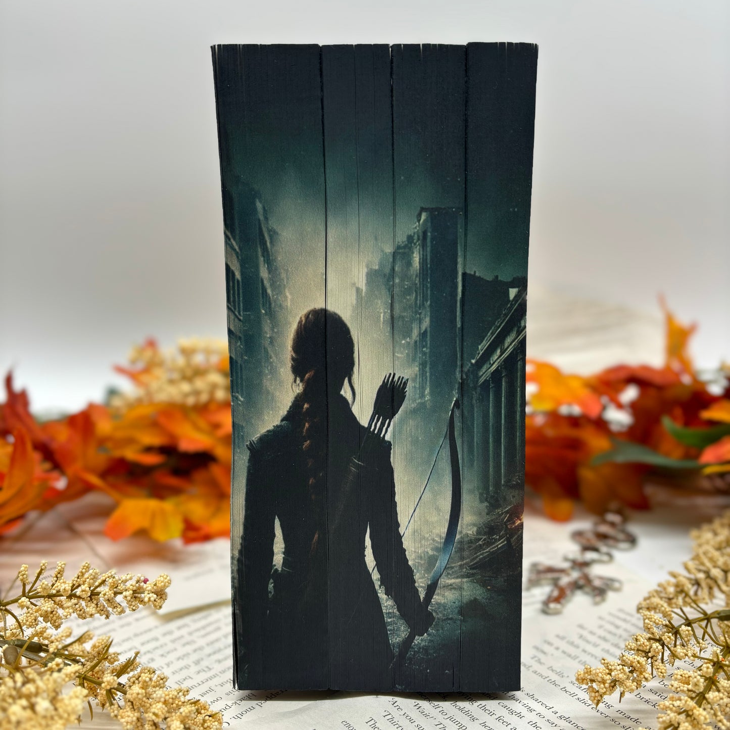 The Hunger Games by Suzanne Collins special edition paperback with custom designed edges middle view