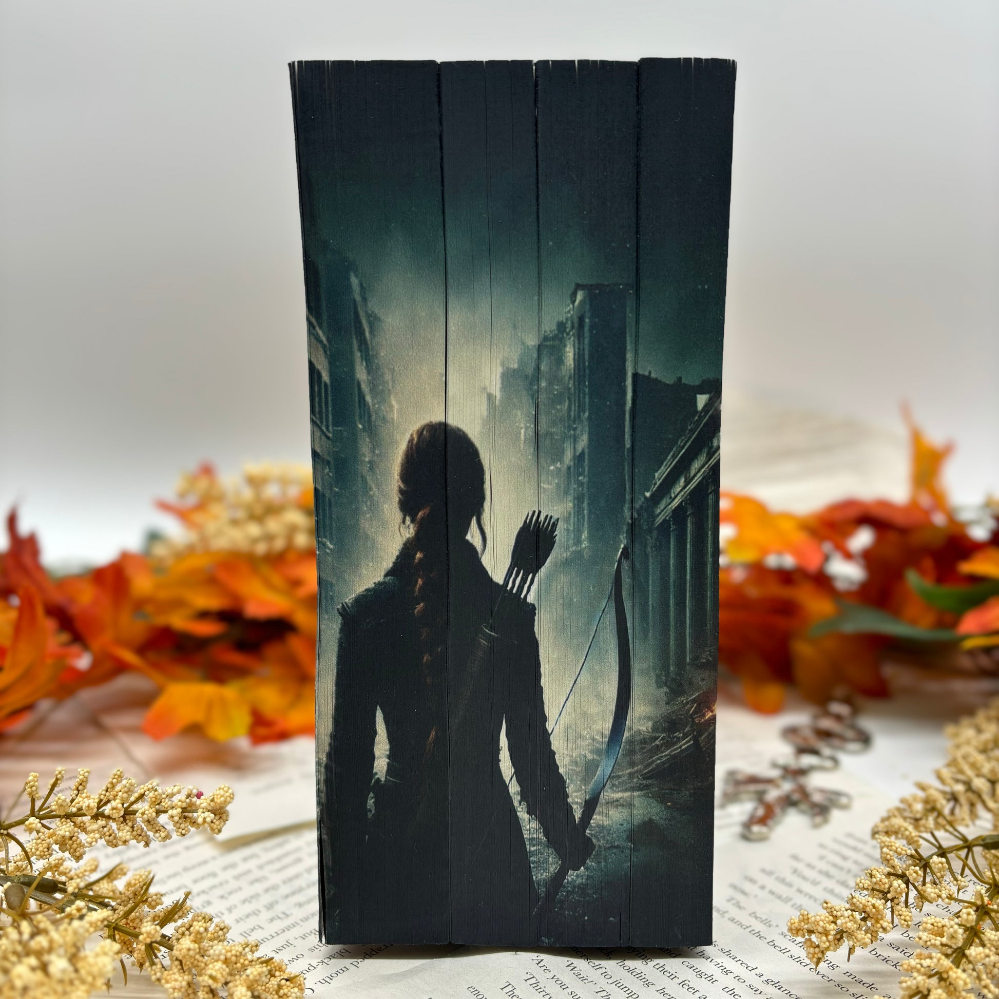 The Hunger Games by Suzanne Collins special edition paperback with custom designed edges middle view