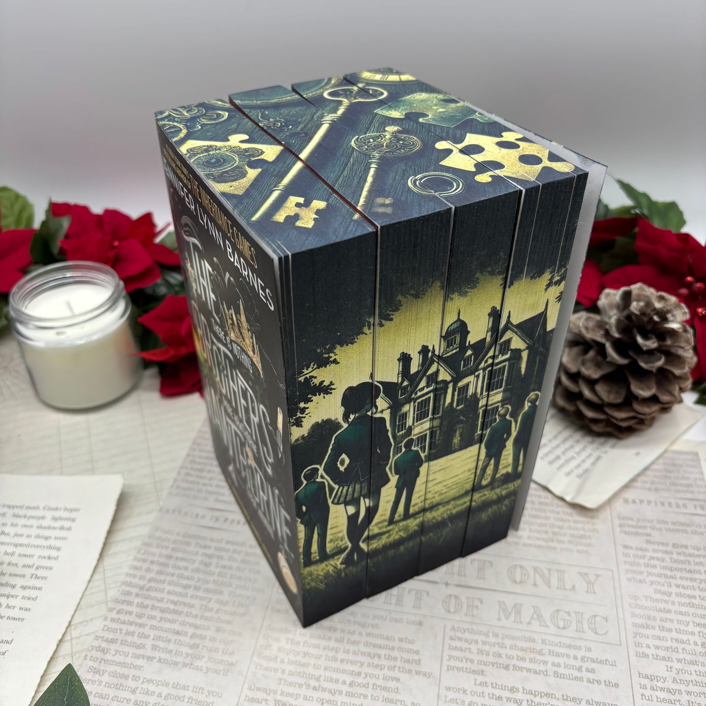 Inheritance Games series by Jennifer Lynn Barnes special edition paperback set with custom edges