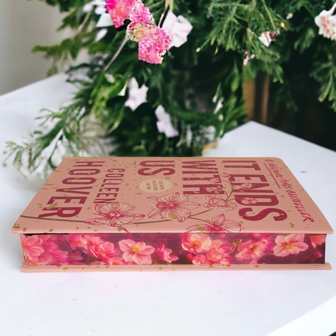 It Ends With Us by Colleen Hoover special edition paperback hardcover with custom edges