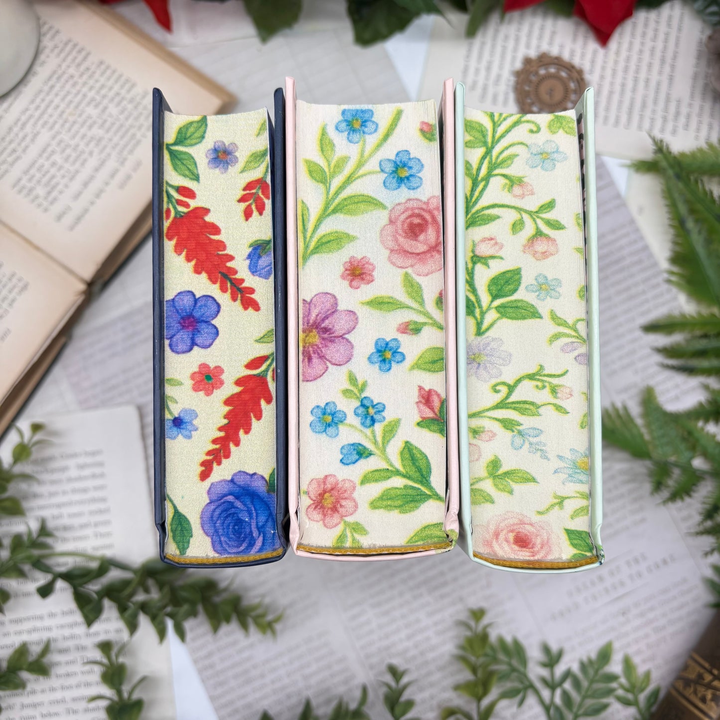 Jane Austen set with Pride and Prejudice Emma and Sense and Sensibility special edition hardcover with custom edges bottoms