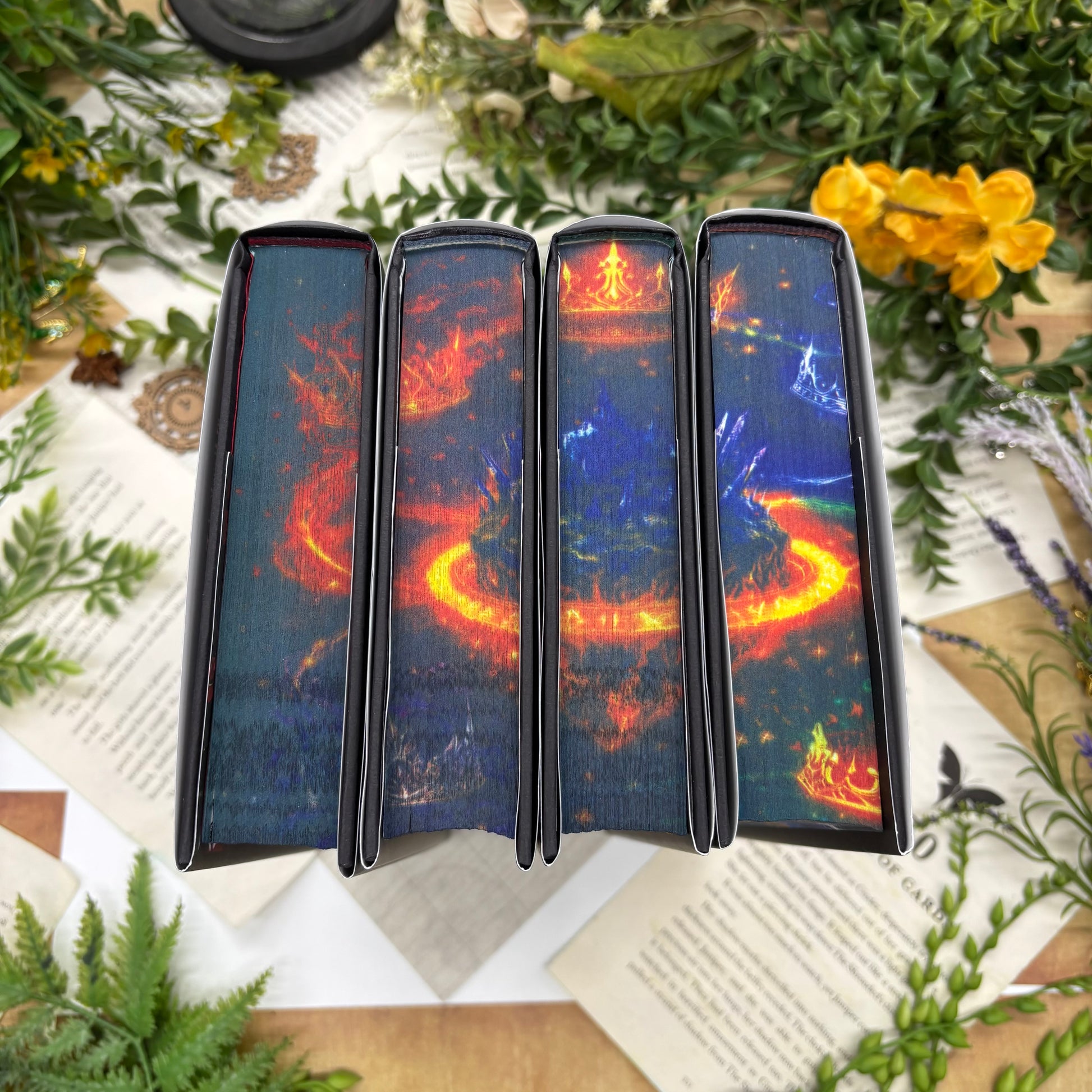 Lightlark by Alex Aster special edition hardcover with custom designed edges top view