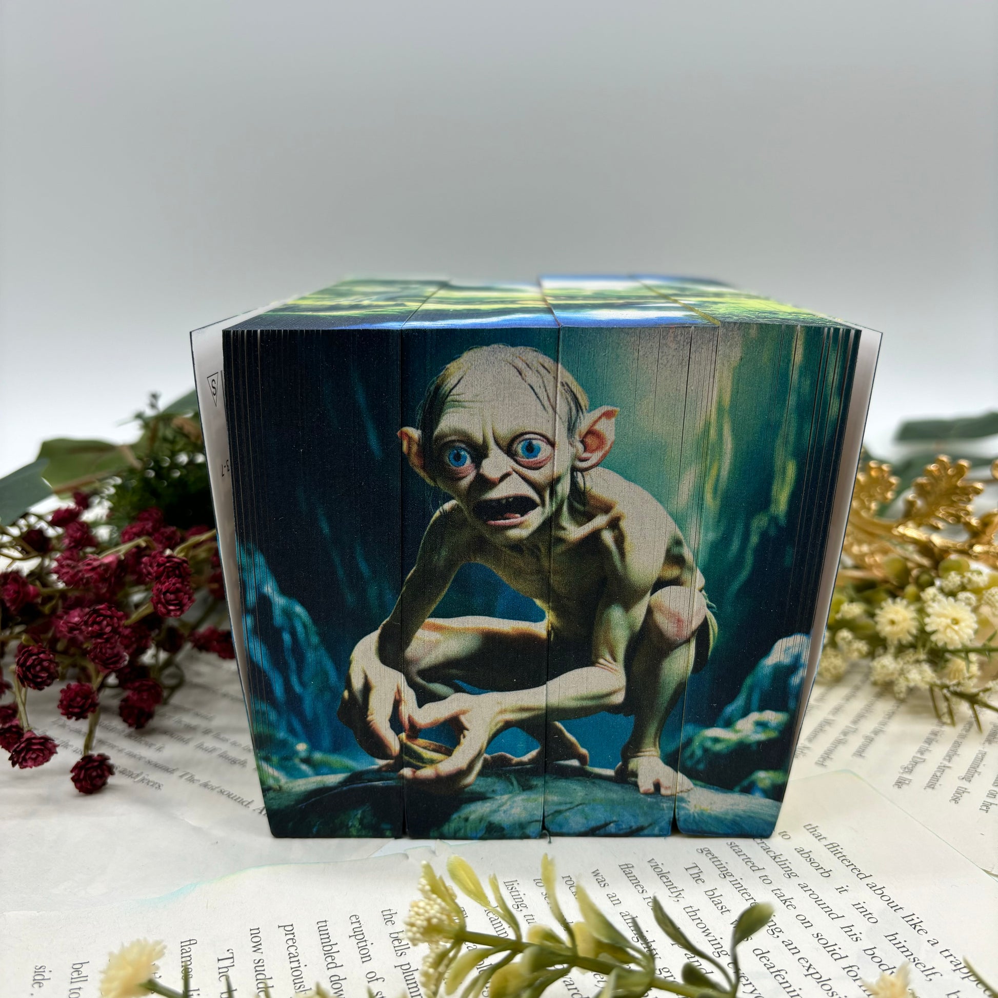 Lord of the Rings paperback set by J. R. R. Tolkien with shire custom edges special edition bottom