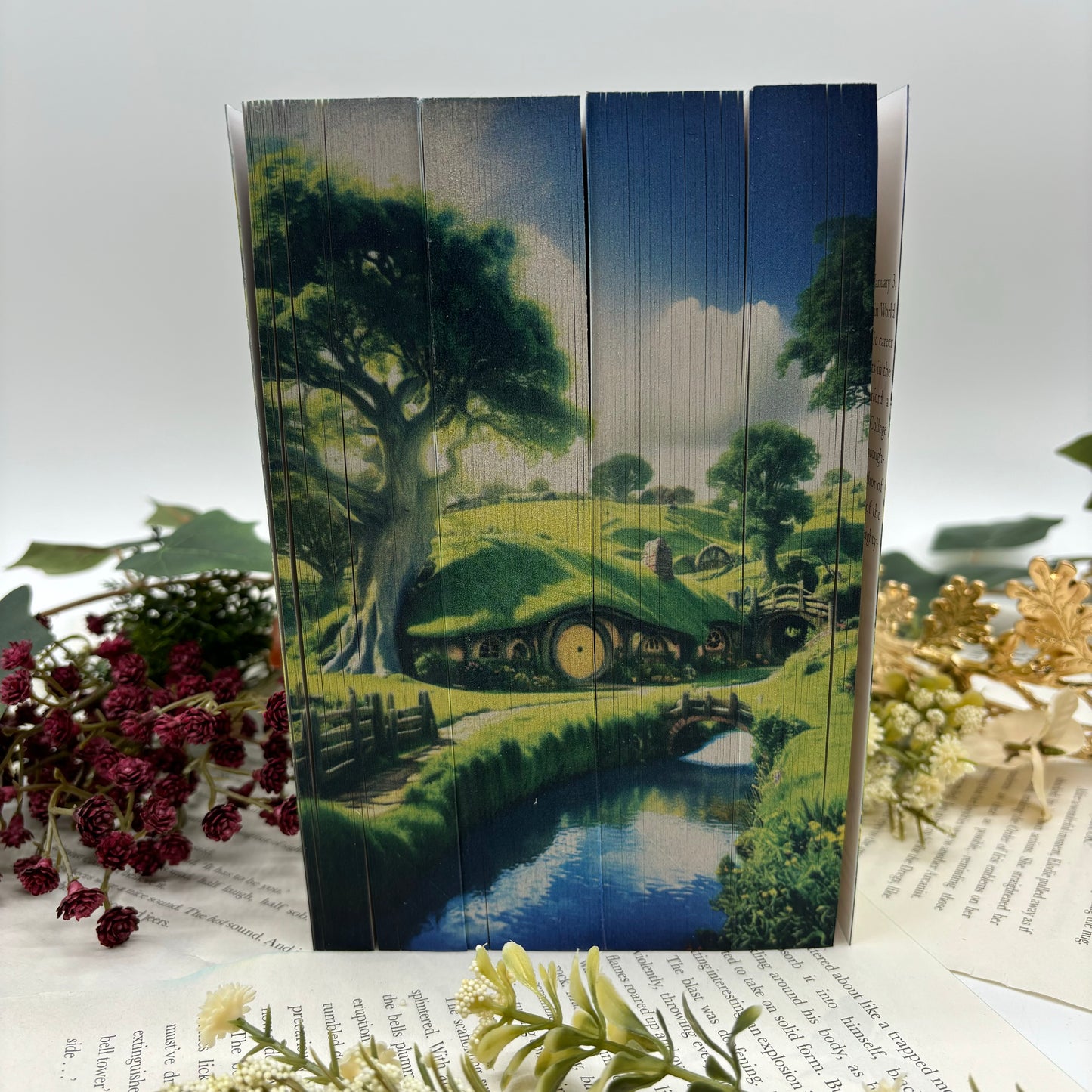 Lord of the Rings paperback set by J. R. R. Tolkien with shire custom edges special edition middle