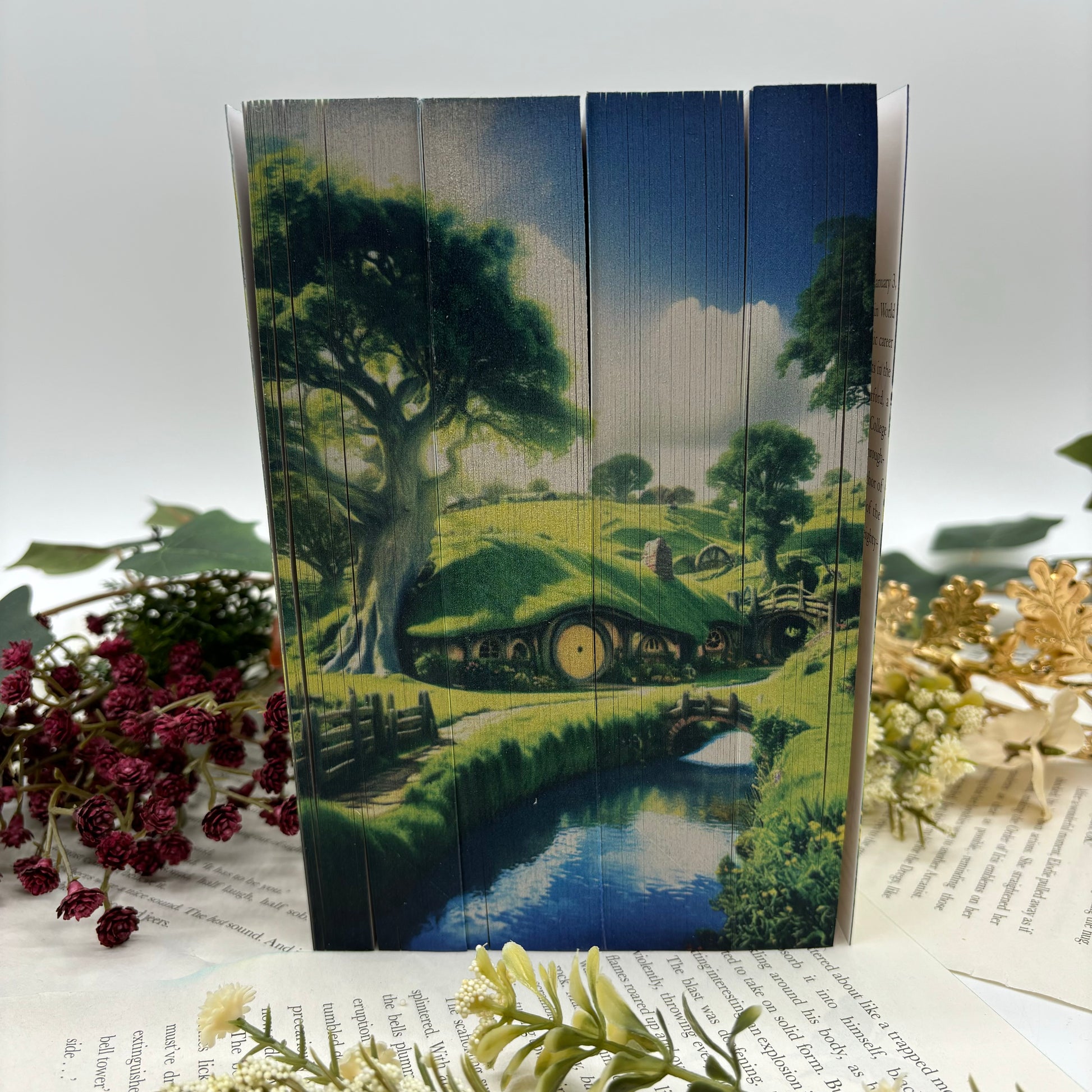 Lord of the Rings paperback set by J. R. R. Tolkien with shire custom edges special edition middle