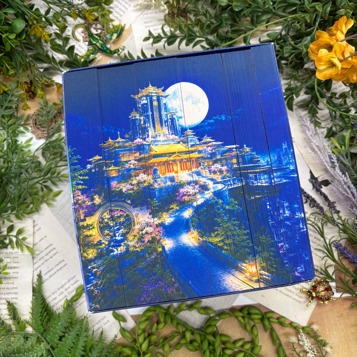 The Lunar Chronicles by Marissa Meyer paperback set with custom edges back covers