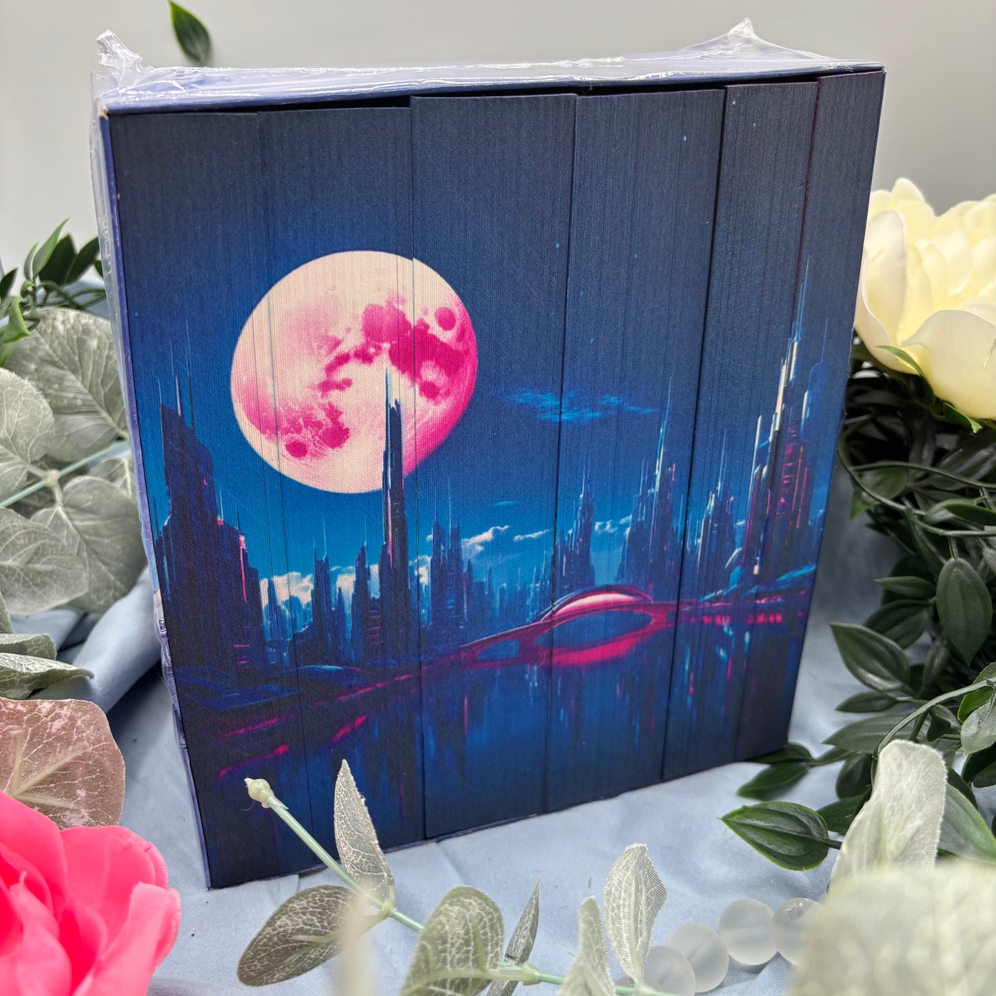 Lunar Chronicles series by Marissa Meyer special edition paperback set with custom edges middle 