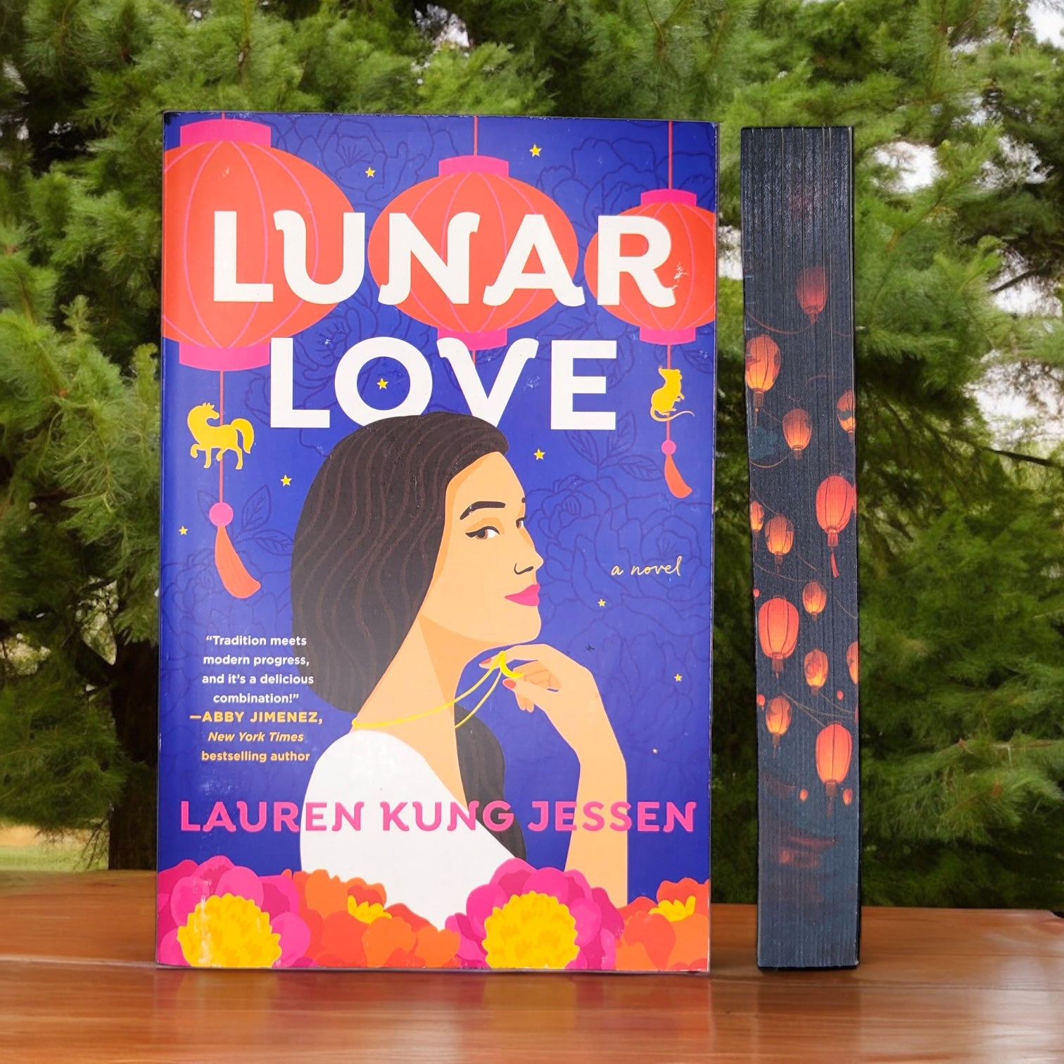 Lunar Love by Lauren Kung Jessen special edition paperback book with custom edges