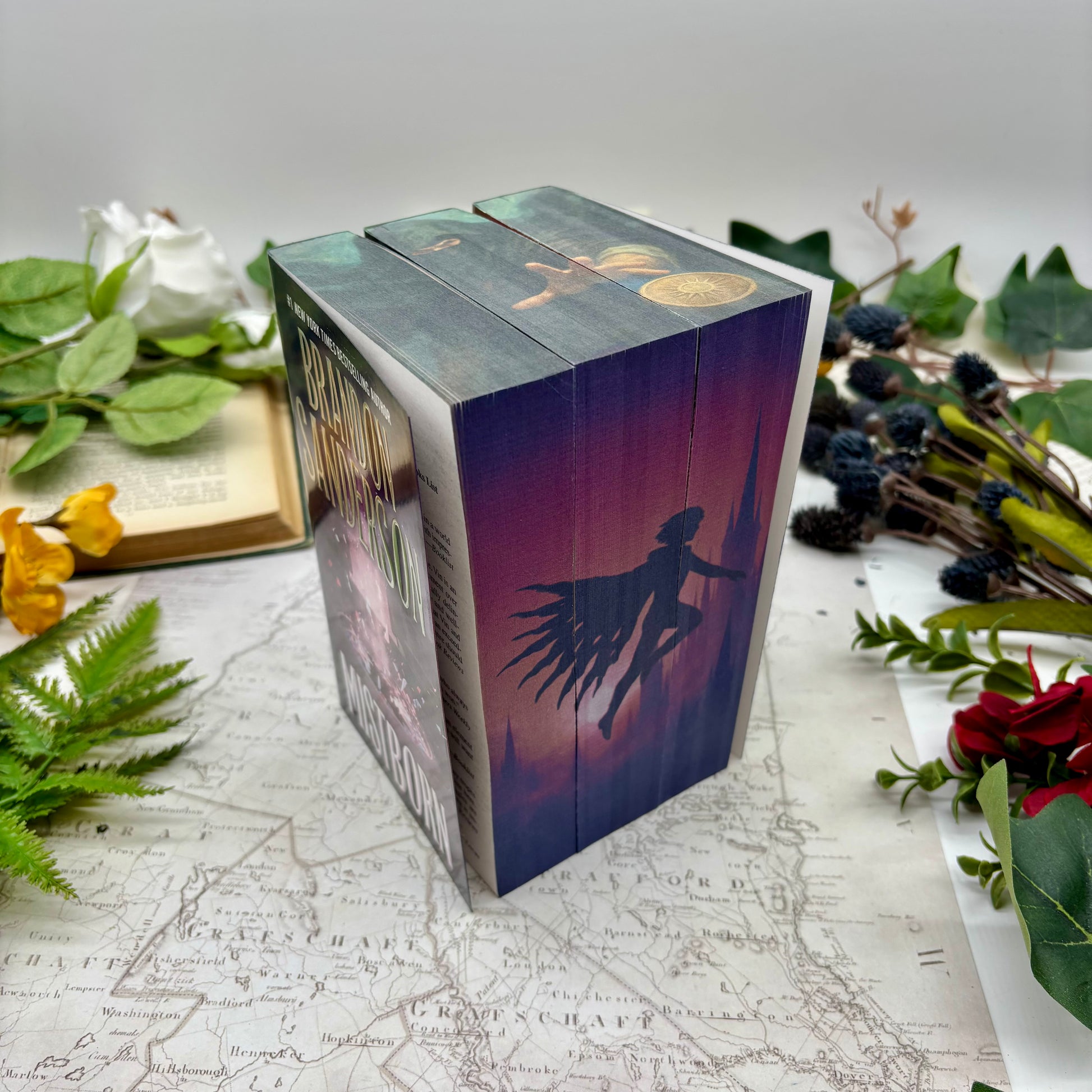 Mistborn special edition with custom sprayed edges
