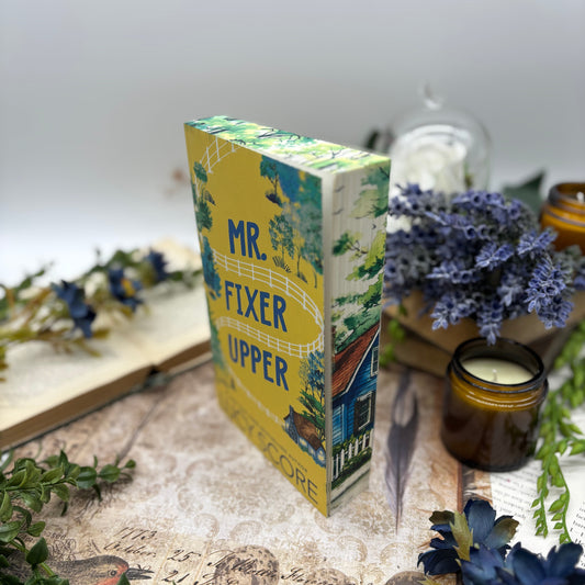 Mr. Fixer Upper special edition paperback with custom printed edges by Lucy Score