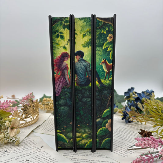 Once Upon a Broken Heart trilogy special edition hardcover set with custom edge designs blue Jacks