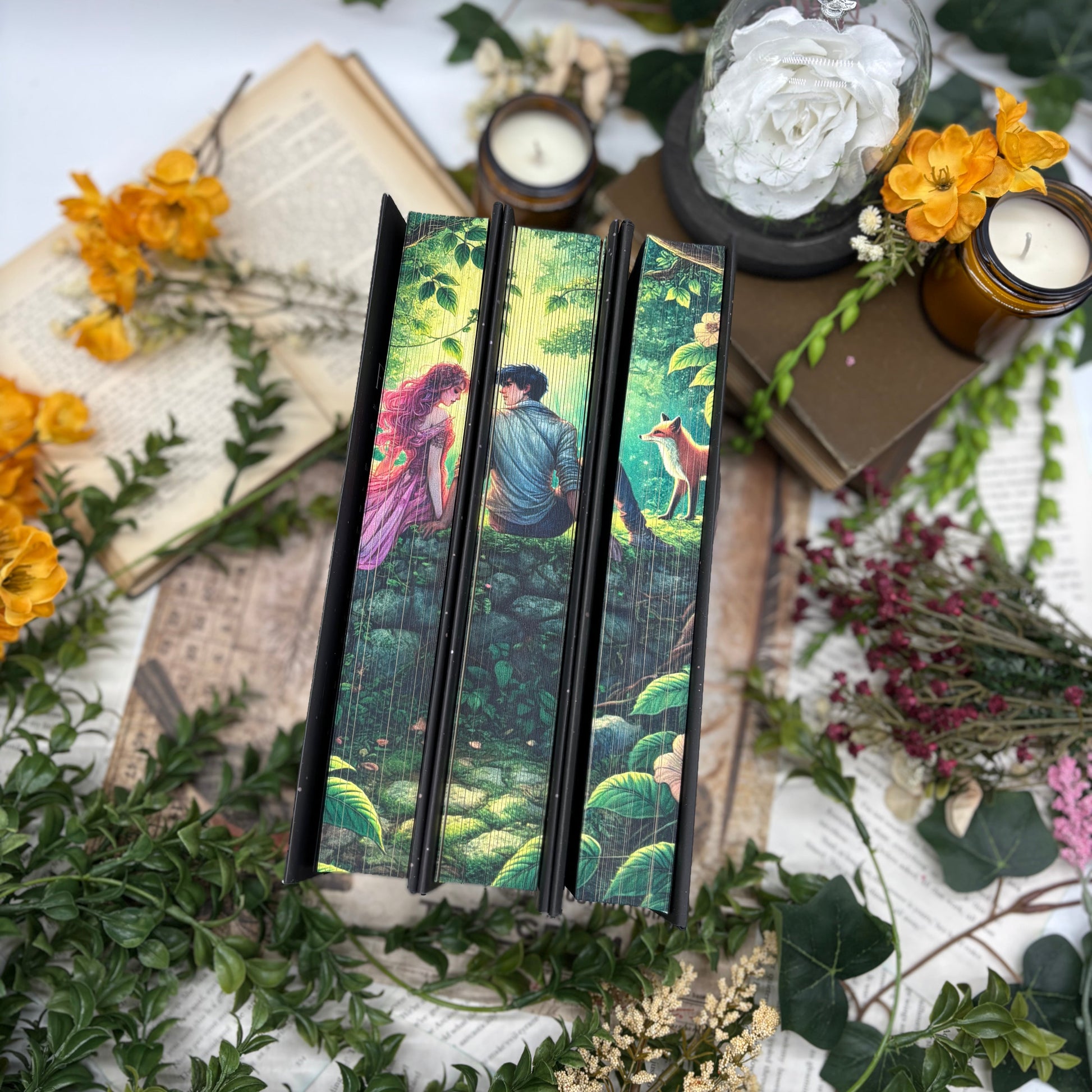 Once Upon a Broken Heart trilogy special edition hardcover set with custom edge designs