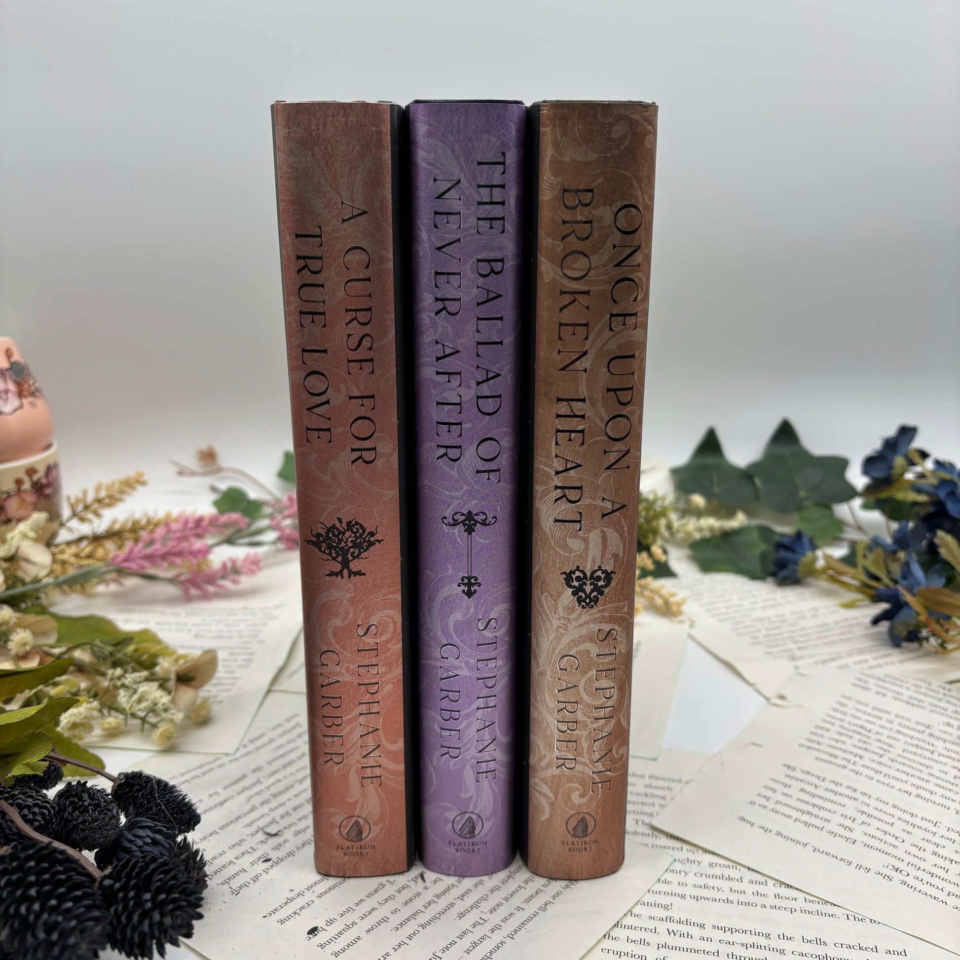 Once Upon a Broken Heart trilogy special edition hardcover set with custom edge designs