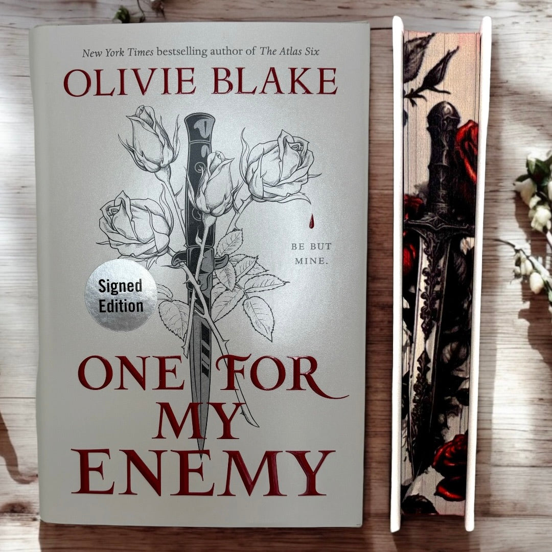 One For My Enemy by Olivia Blake special edition hardcover book with custom edges