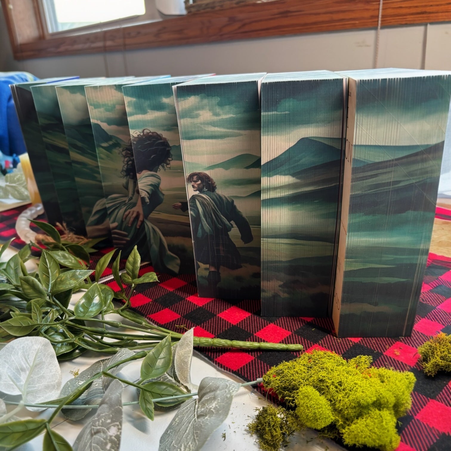 Beautiful special edition Outlander series with printed edges
