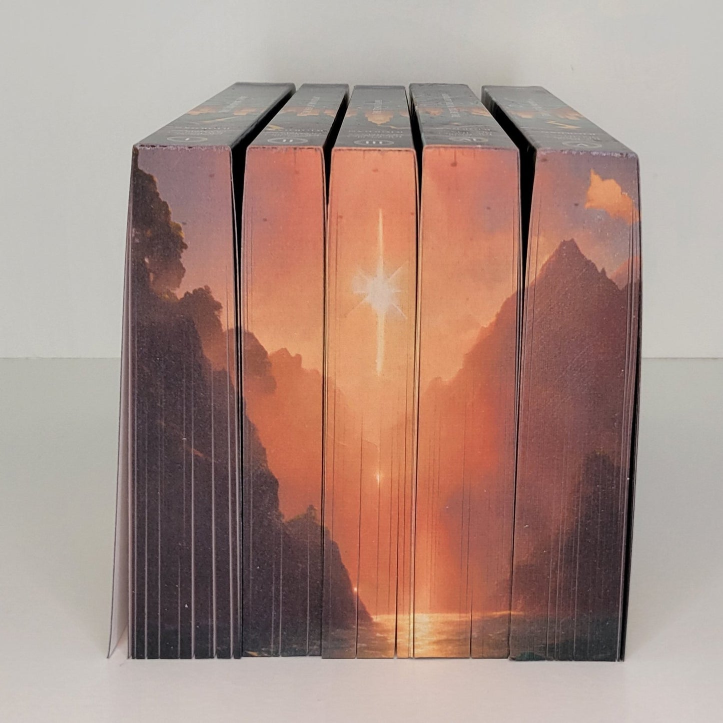 Percy Jackson special edition paperback box set with printed edges by Rick Riordan top