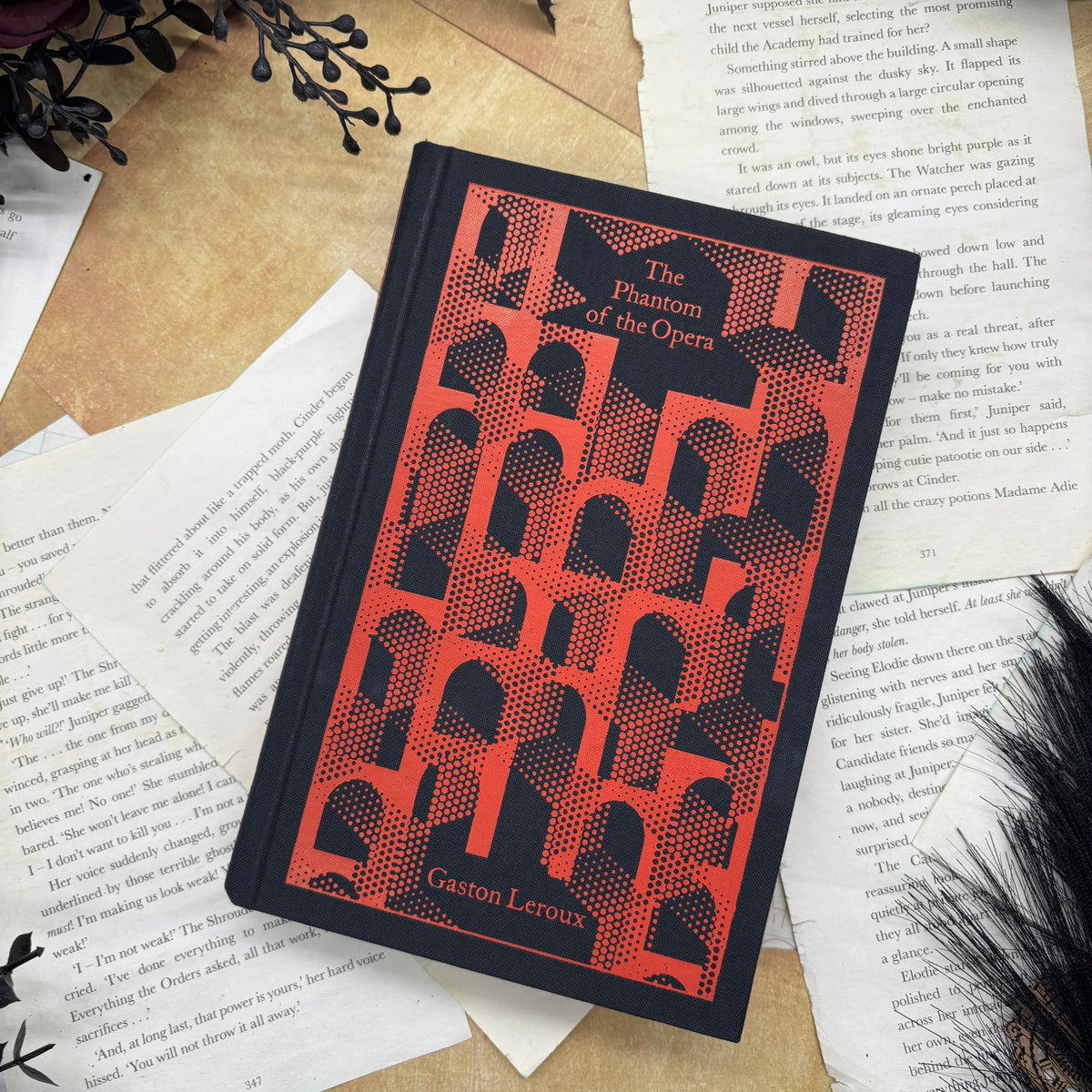 The Phantom of the Opera by Gaston Leroux Penguin Clothbound Classics hardcover with custom designed edges cover
