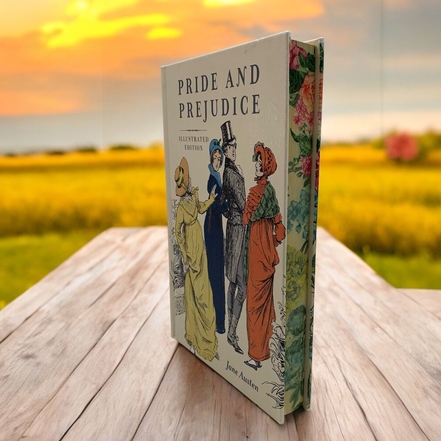 Pride and Prejudice by Jane Austen special edition hardcover book with custom edges