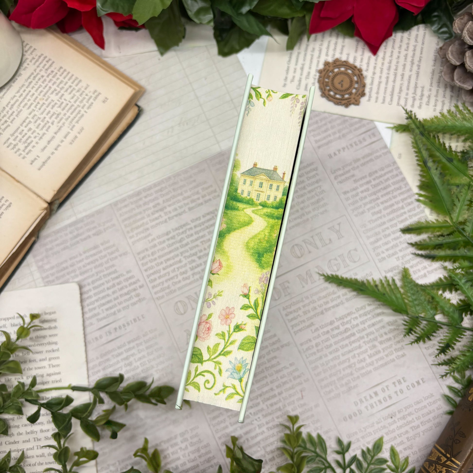Pride and Prejudice by Jane Austen special edition hardcover with custom designed edges middle view