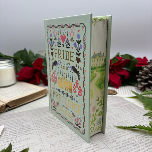 Pride and Prejudice by Jane Austen special edition hardcover with custom designed edges front view