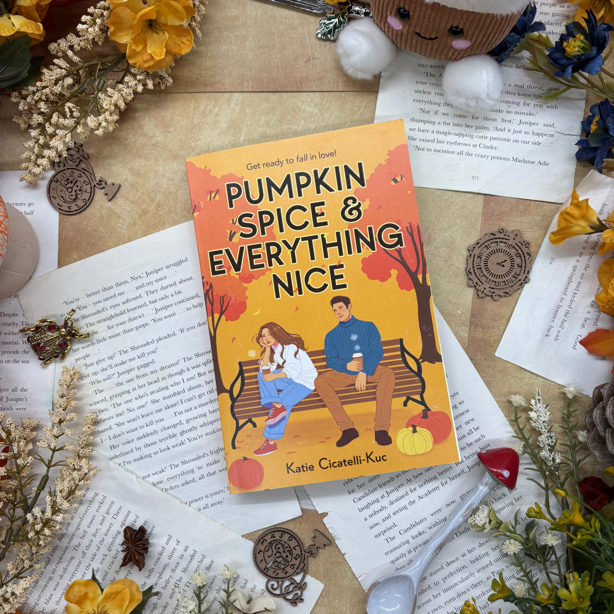 Pumpkin Spice and Everything Nice by Katie Cicatelli-Kuc special edition paperback with custom designed edges front cover
