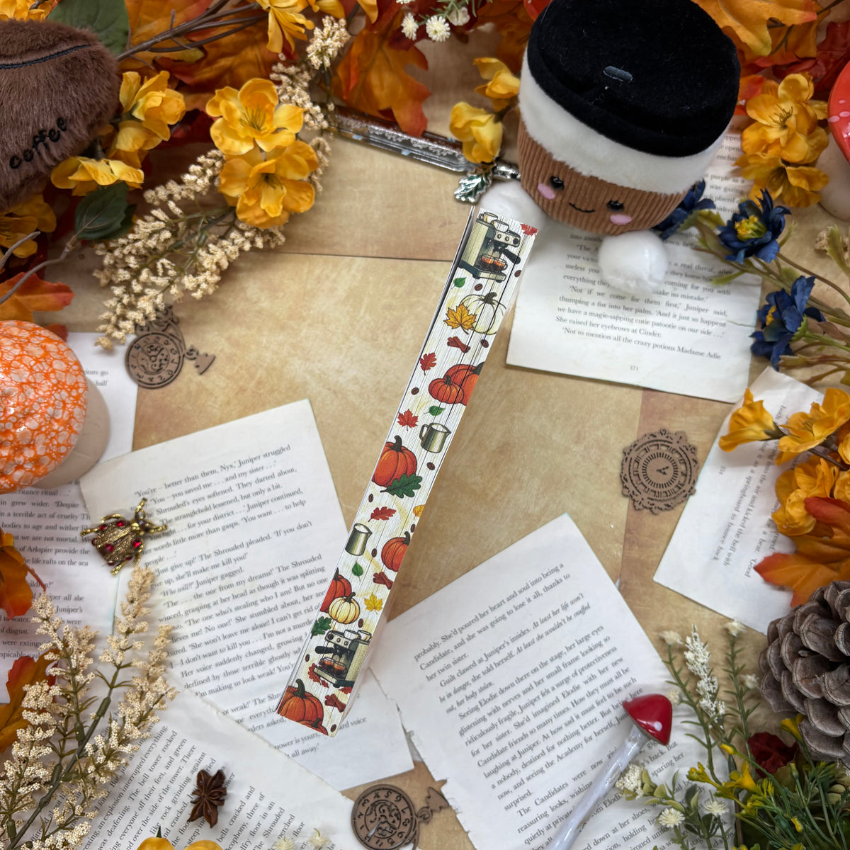 Pumpkin Spice and Everything Nice by Katie Cicatelli-Kuc special edition paperback with custom designed edges middle