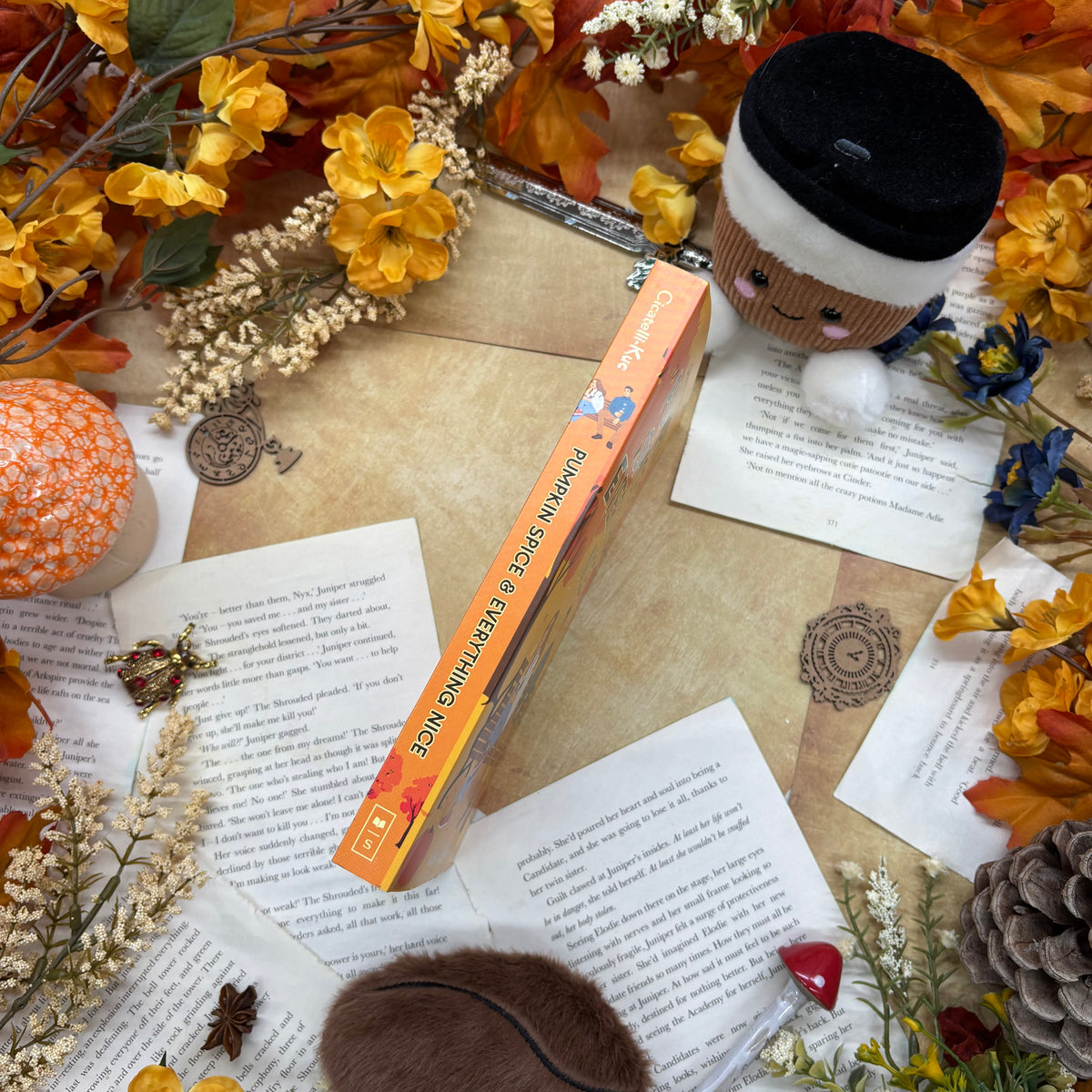 Pumpkin Spice and Everything Nice by Katie Cicatelli-Kuc special edition paperback with custom designed edges spine