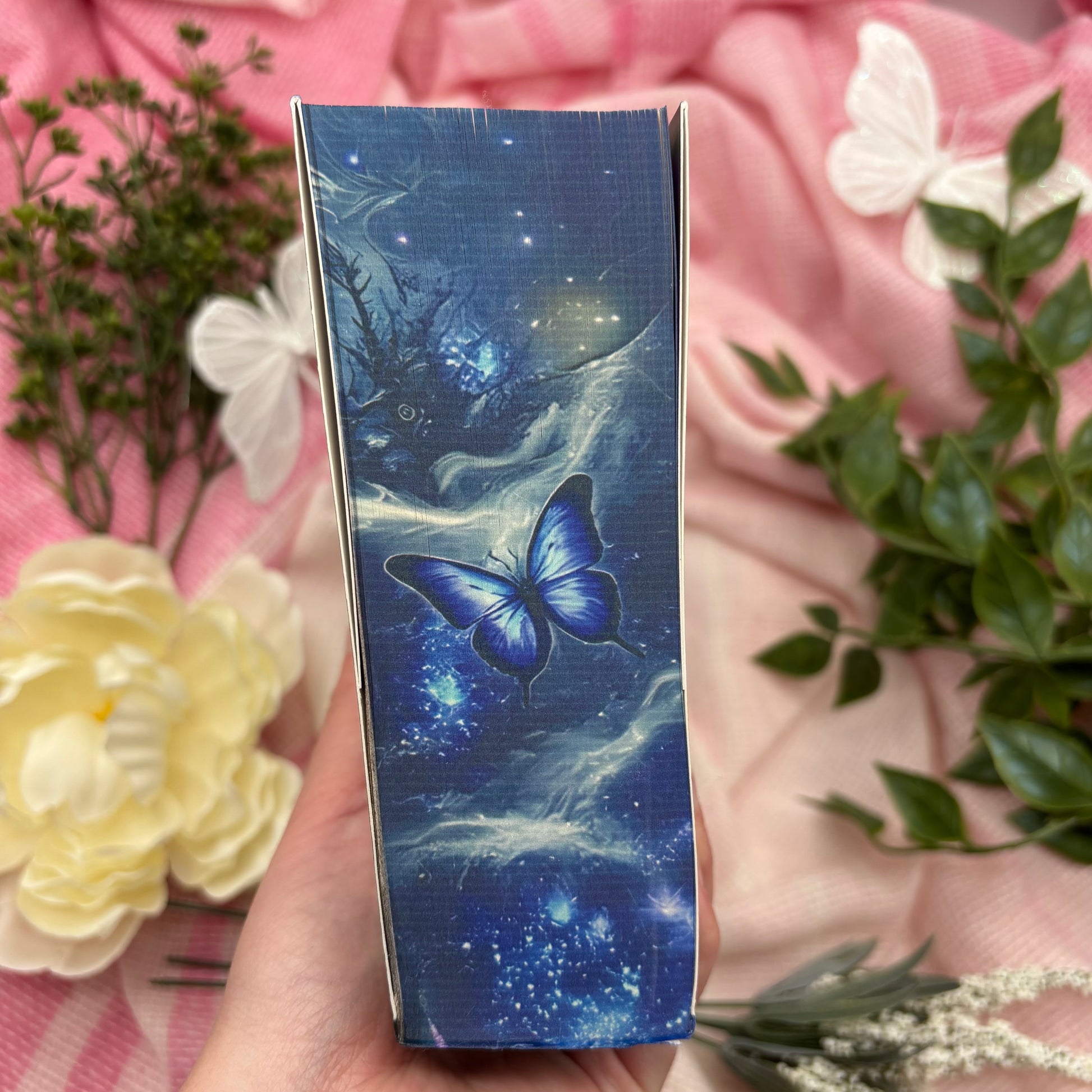 Quicksilver special edition paperback by Callie Hart with printed edges bottom view