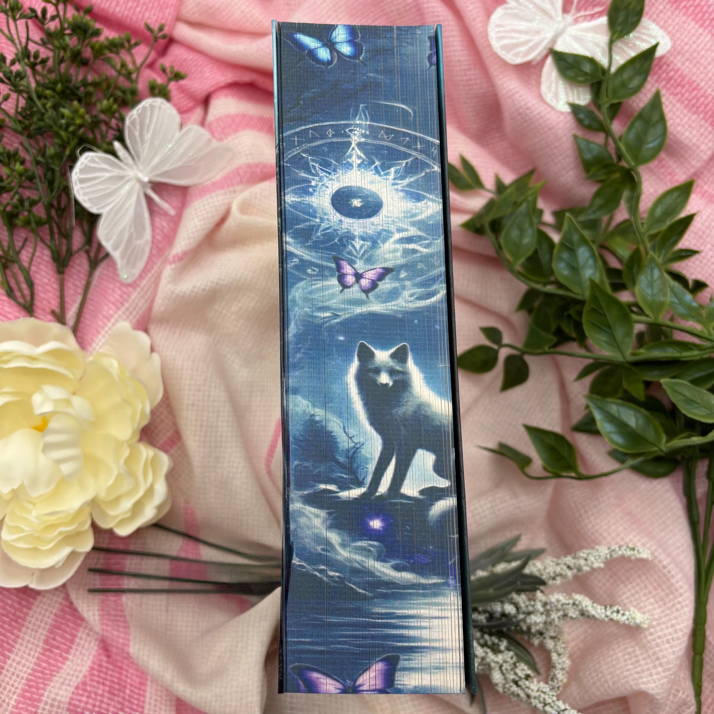 Quicksilver special edition paperback by Callie Hart with printed edges middle view