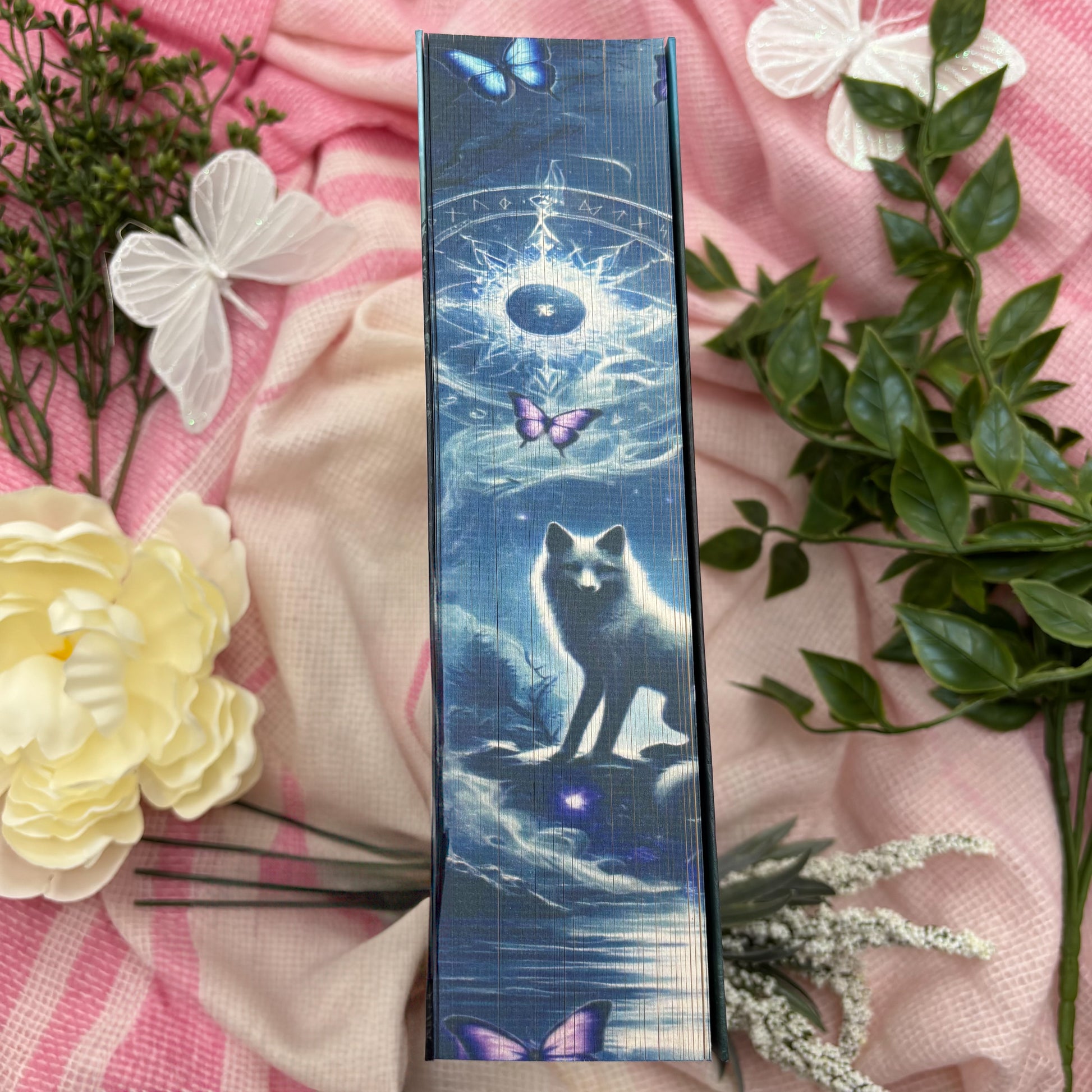Quicksilver special edition paperback by Callie Hart with printed edges middle view
