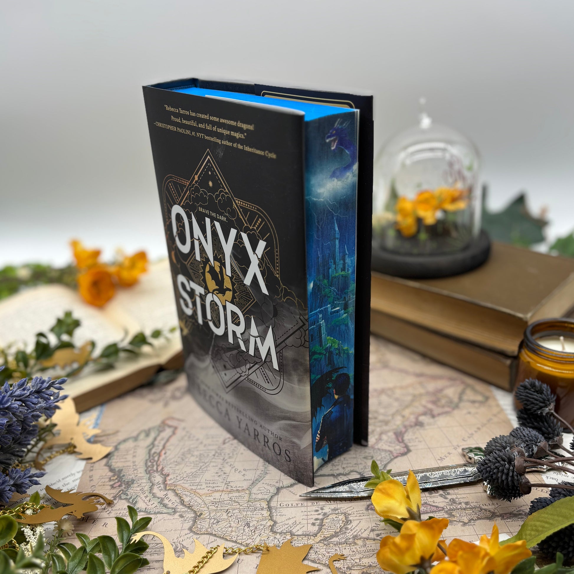 Special edition fantasy hardcover Onyx Storm by Rebecca Yarros