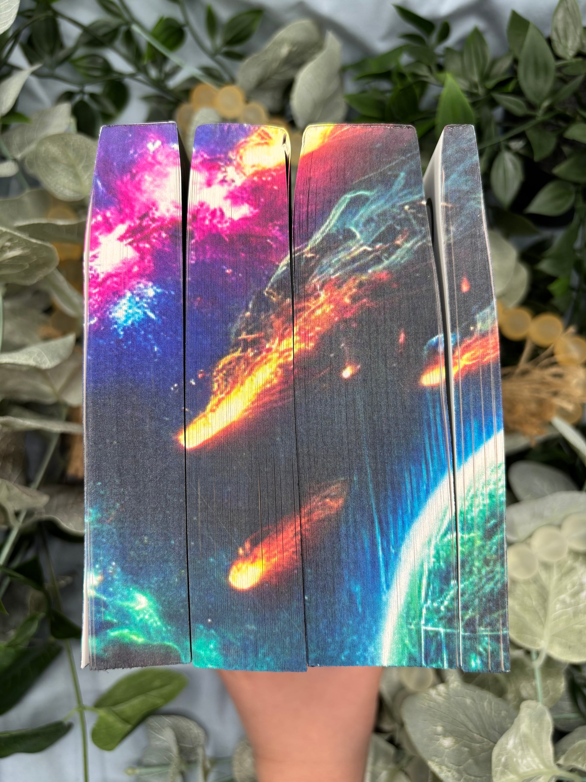 Red Rising series by Pierce Brown special edition paperback set with custom edges top