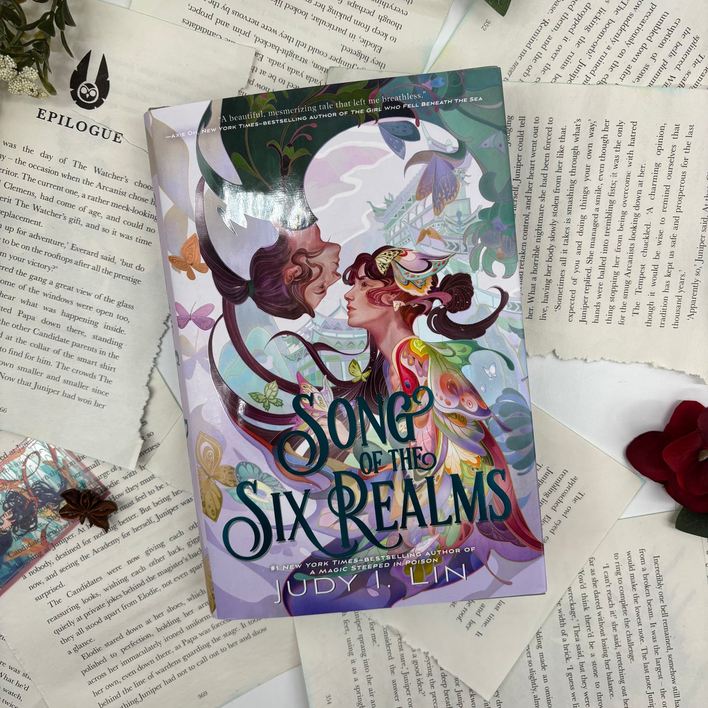 Special edition hardcove Song of the Six Realms by Judy I Lin with custom edges