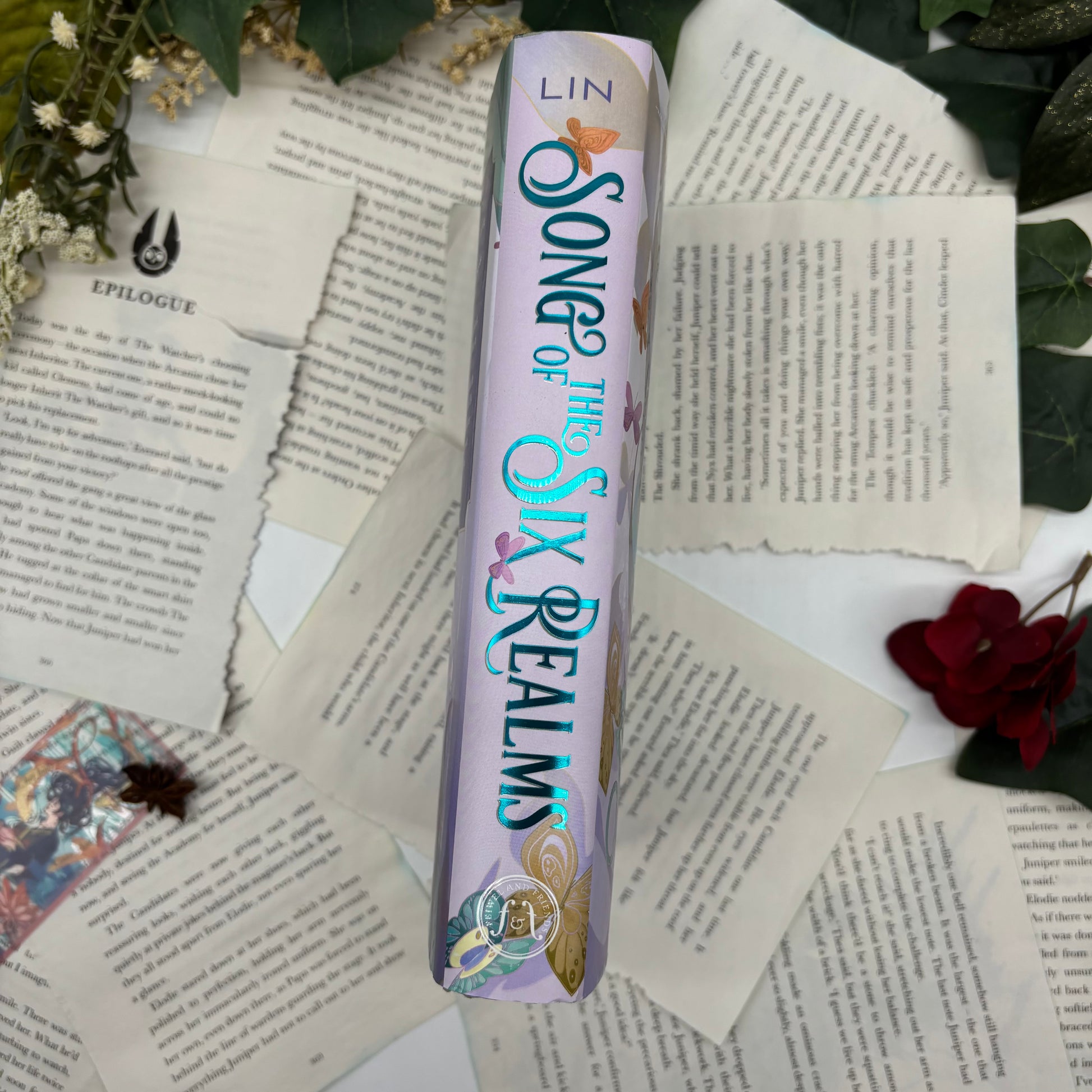 Special edition hardcove Song of the Six Realms by Judy I Lin with custom edges