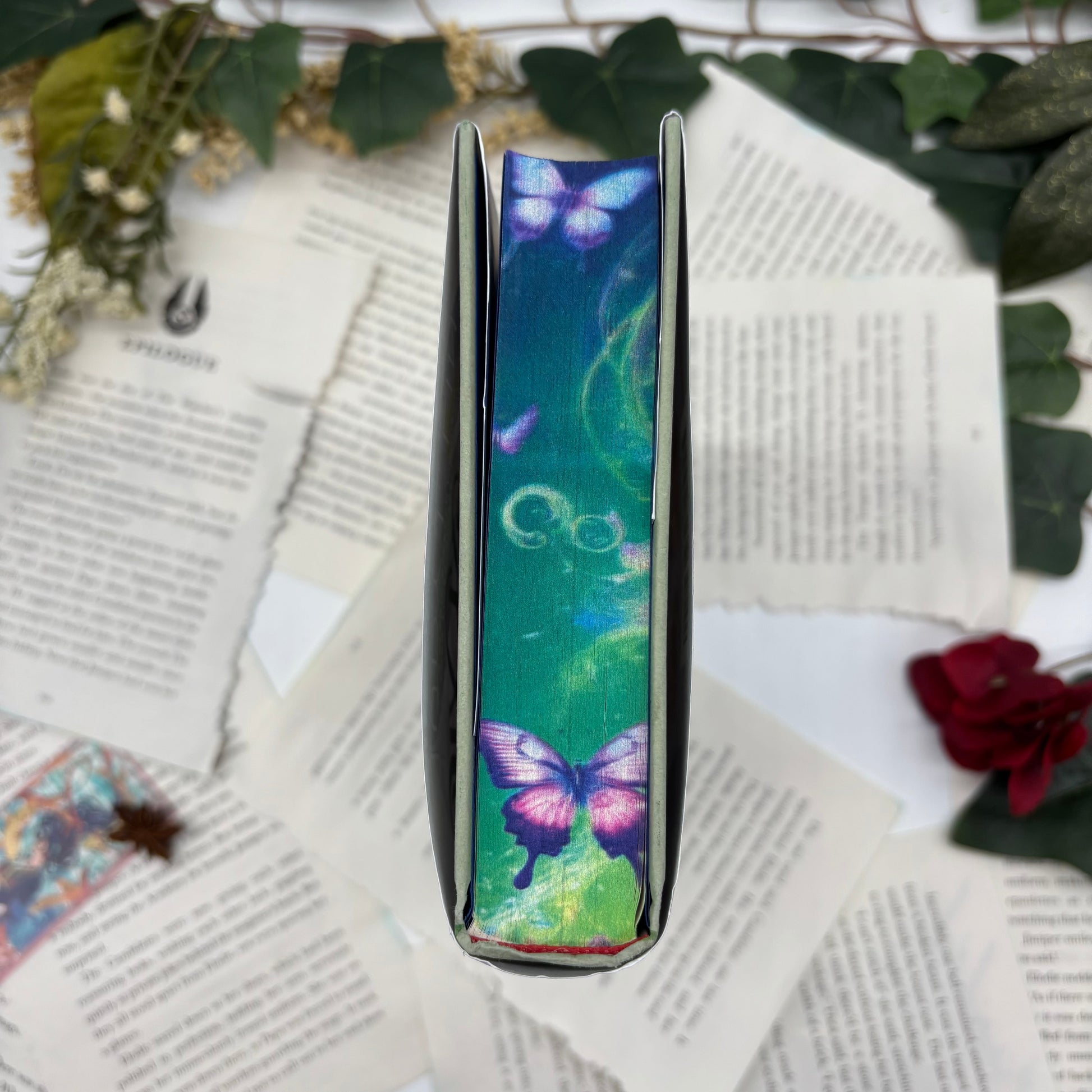 Special edition hardcove Song of the Six Realms by Judy I Lin with custom edges top and bottom