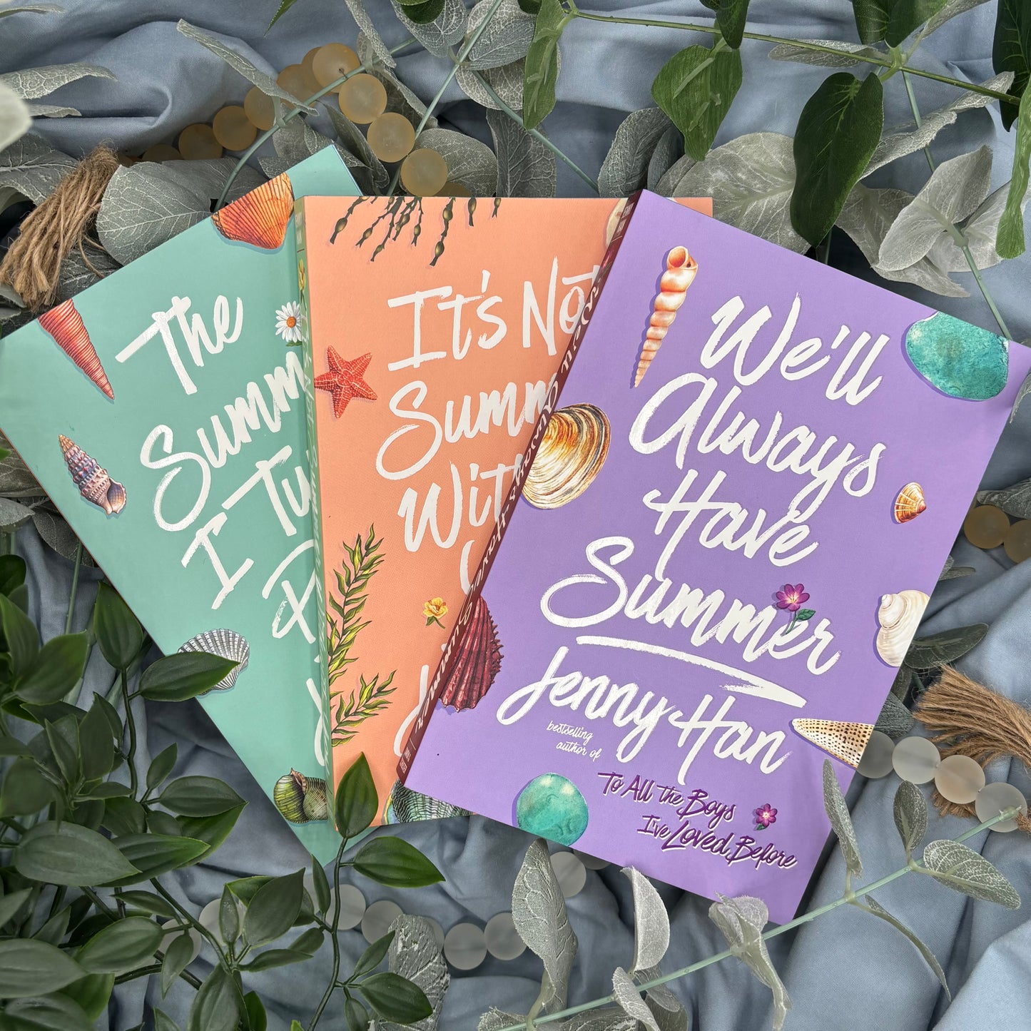 Summer I Turned Pretty trilogy by Jenny Han special edition paperback set with custom sprayed edges covers