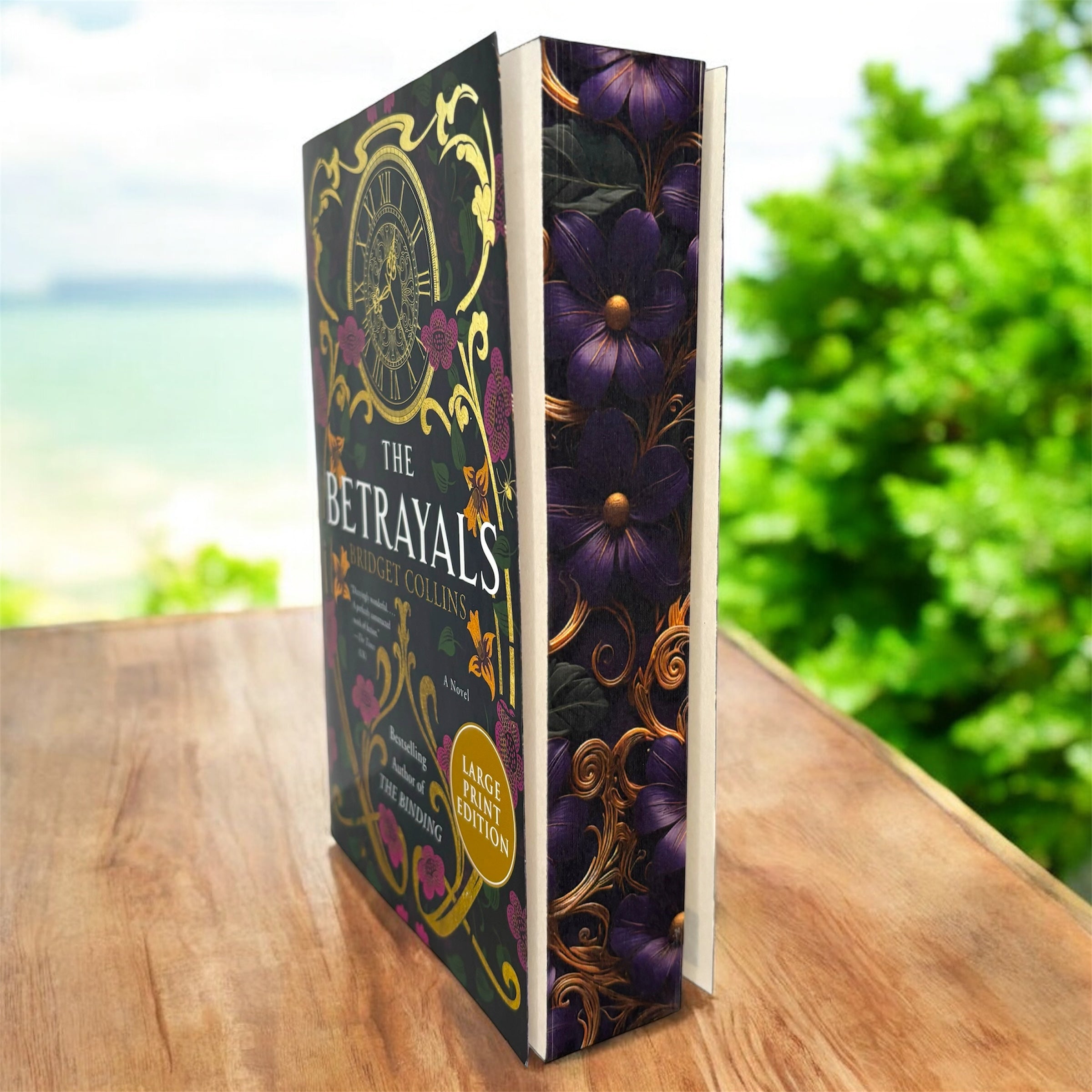 The Betrayals by Bridget Collins special edition paperback book with custom edges